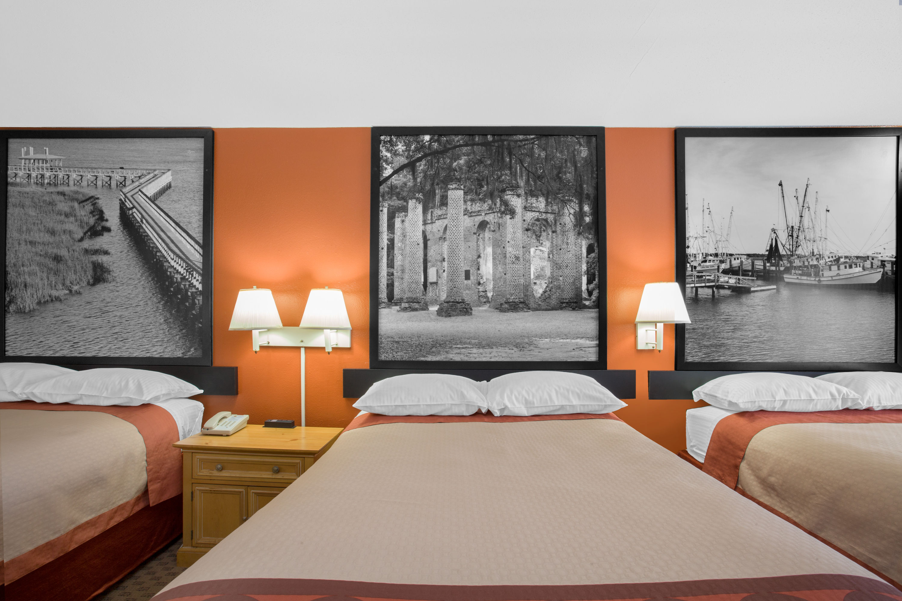 Guest room at the Super 8 by Wyndham Port Royal/Beaufort in Port Royal, South Carolina