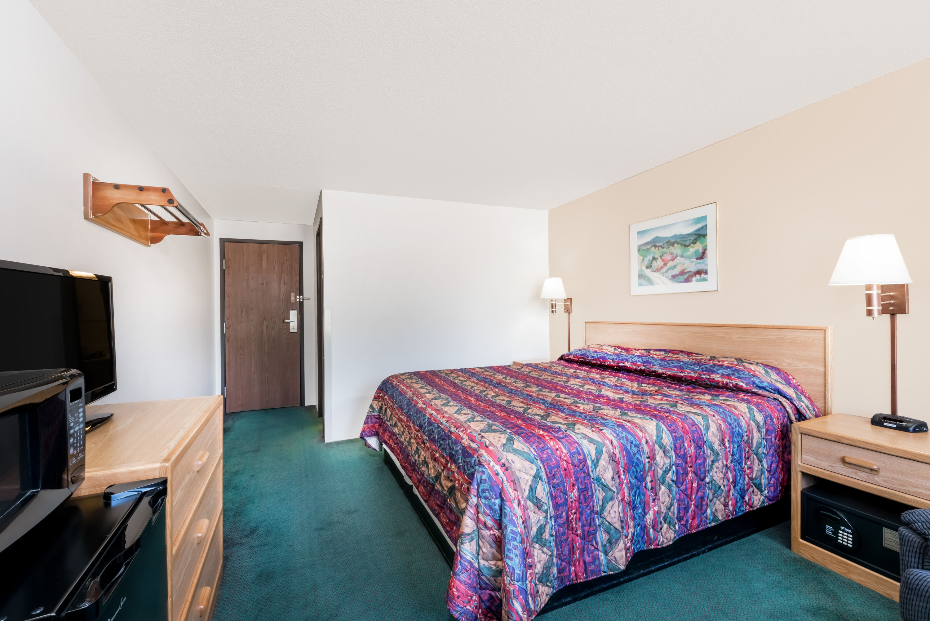 Guest room at the Super 8 by Wyndham Belle Fourche SD in Belle Fourche, South Dakota