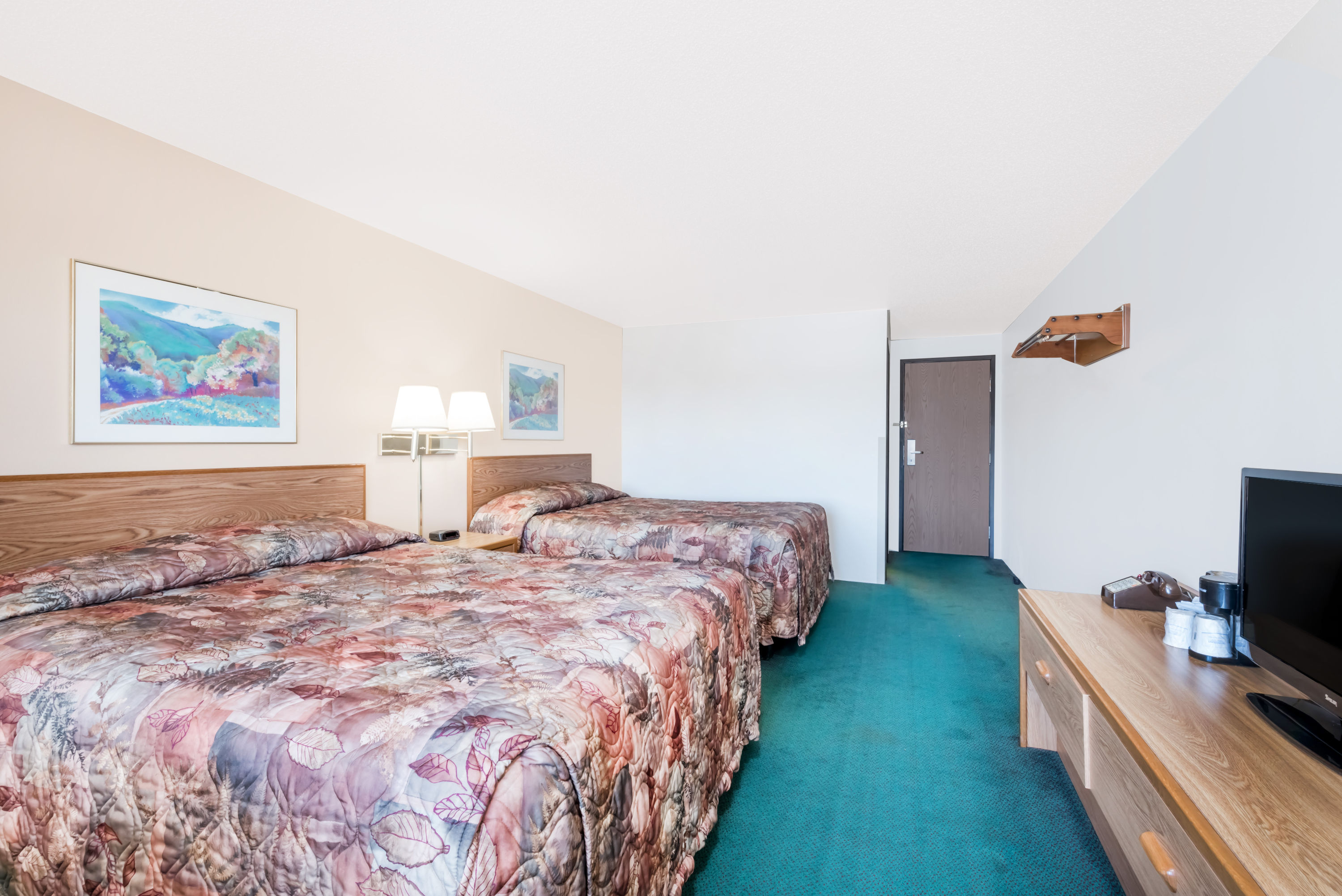 Guest room at the Super 8 by Wyndham Belle Fourche SD in Belle Fourche, South Dakota