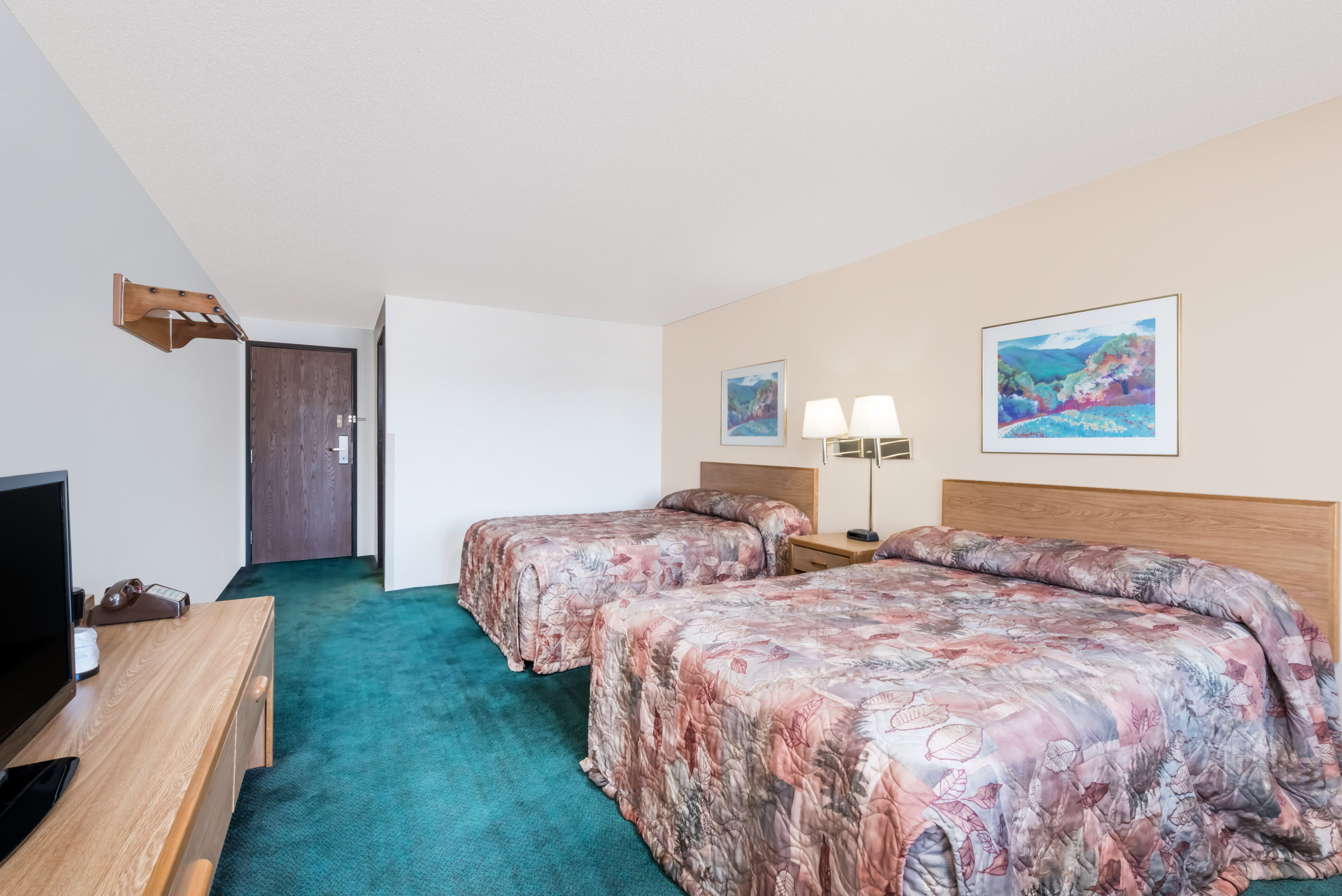 Guest room at the Super 8 by Wyndham Belle Fourche SD in Belle Fourche, South Dakota