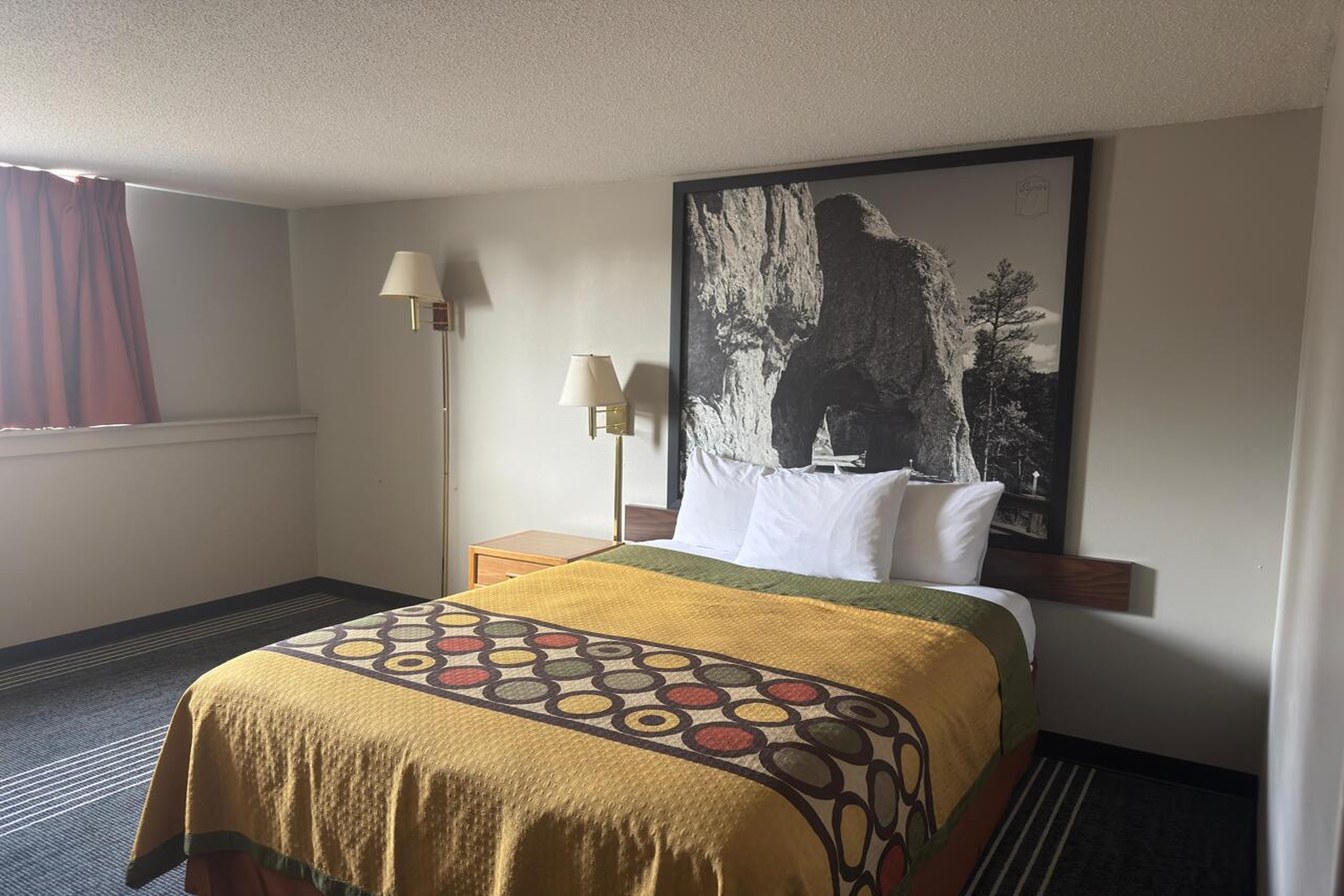 Guest room at the Super 8 by Wyndham Belle Fourche SD in Belle Fourche, South Dakota