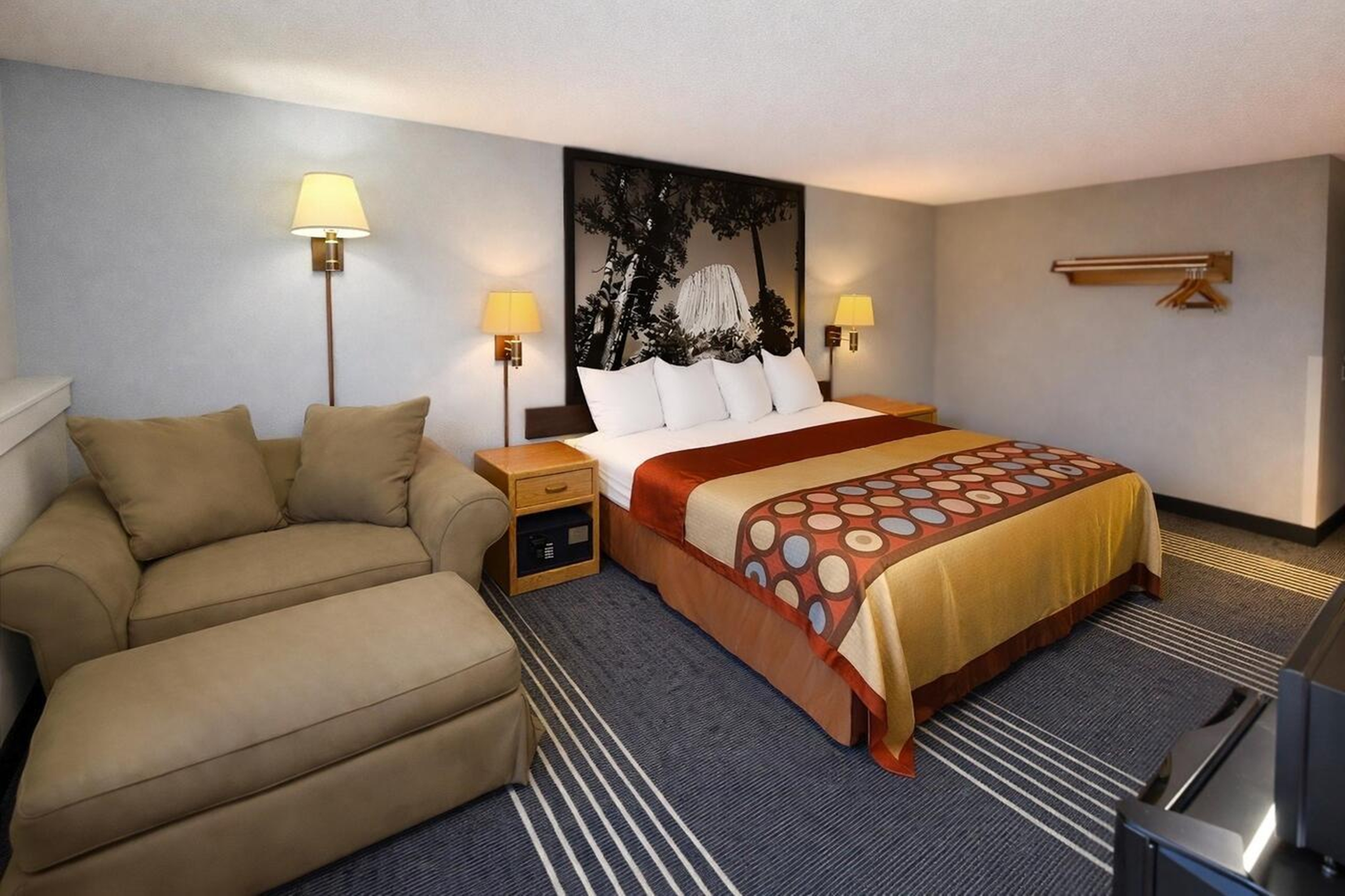 Guest room at the Super 8 by Wyndham Belle Fourche SD in Belle Fourche, South Dakota