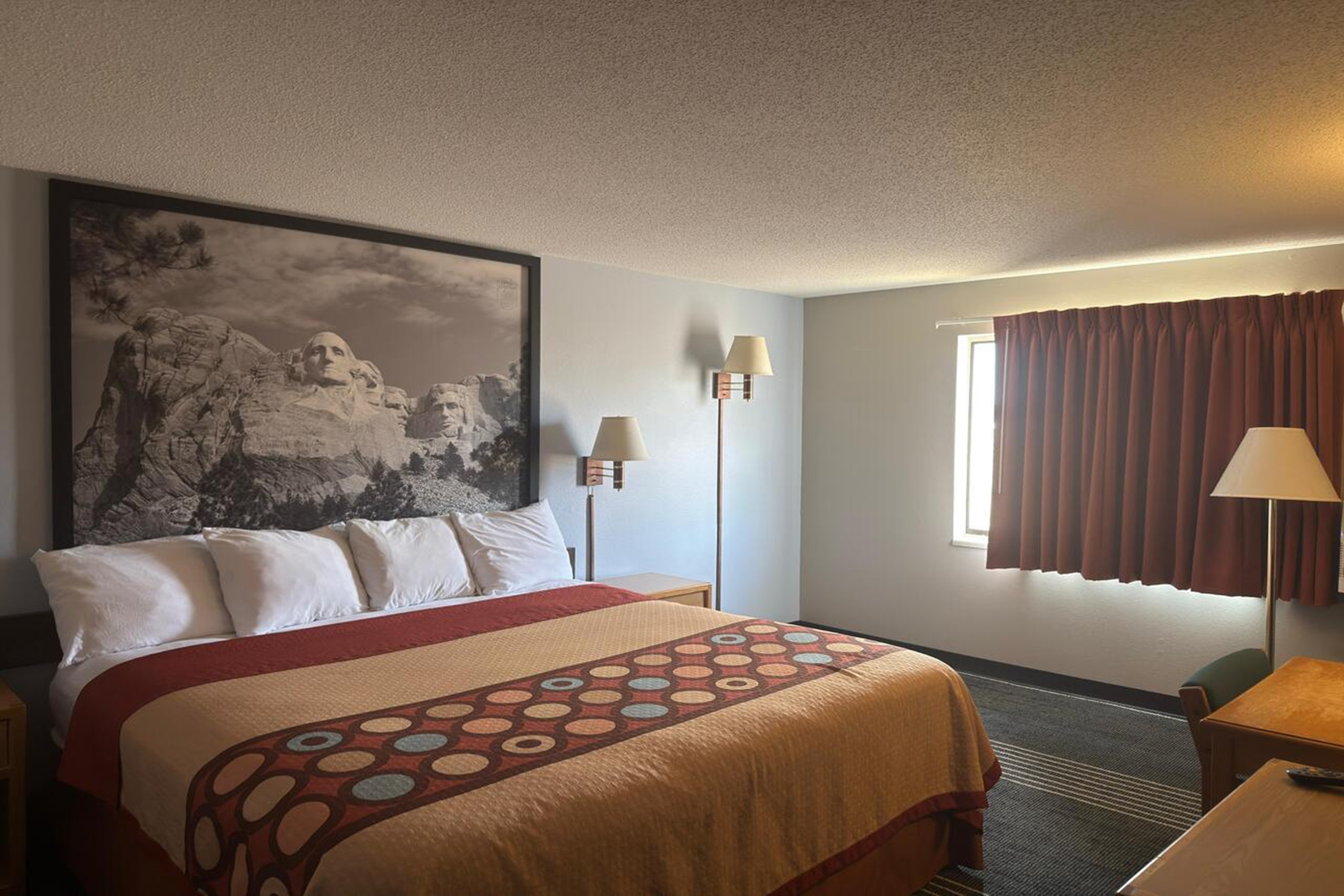 Guest room at the Super 8 by Wyndham Belle Fourche SD in Belle Fourche, South Dakota