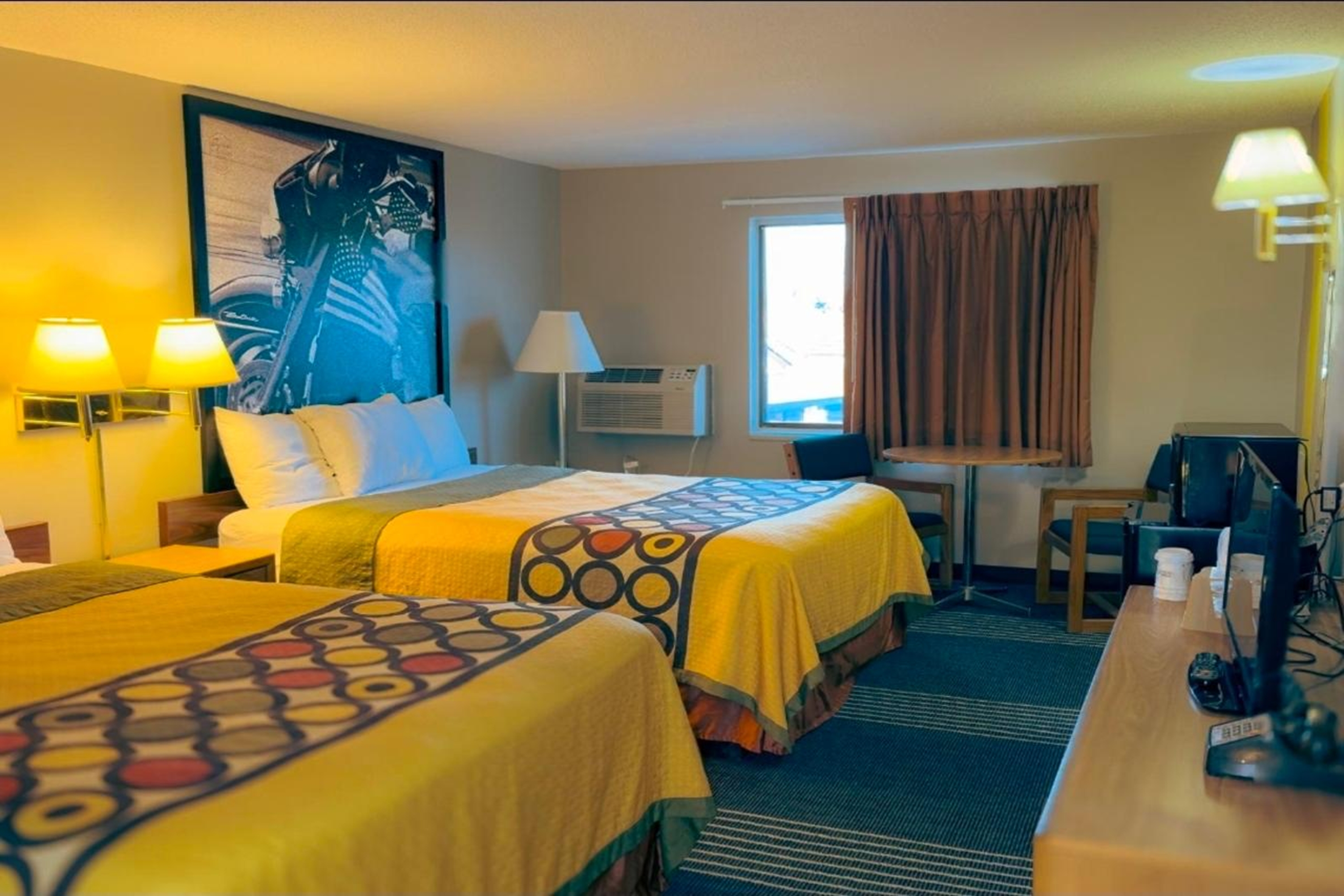 Guest room at the Super 8 by Wyndham Belle Fourche SD in Belle Fourche, South Dakota