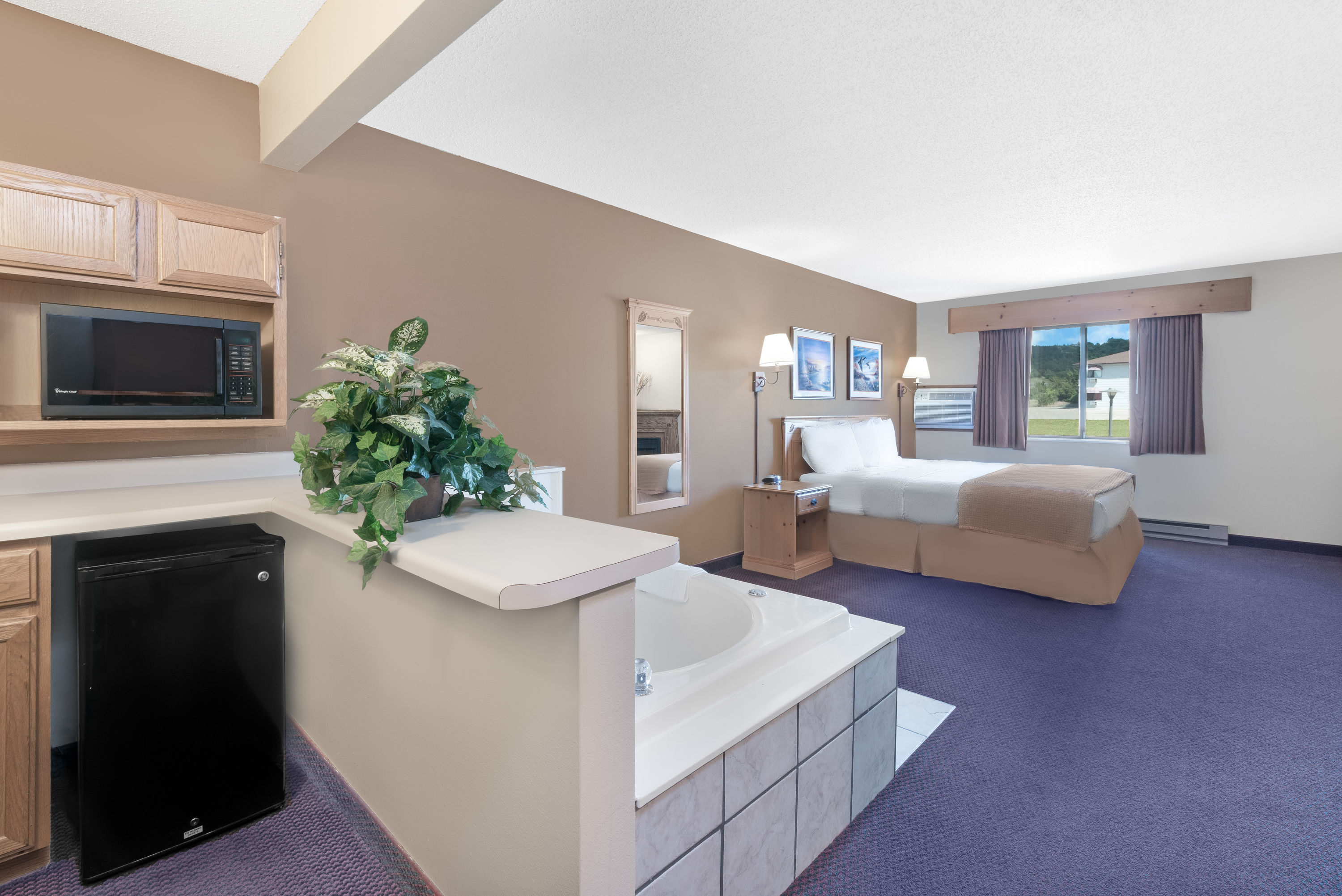 Guest room at the Super 8 by Wyndham Chamberlain SD in Chamberlain, South Dakota