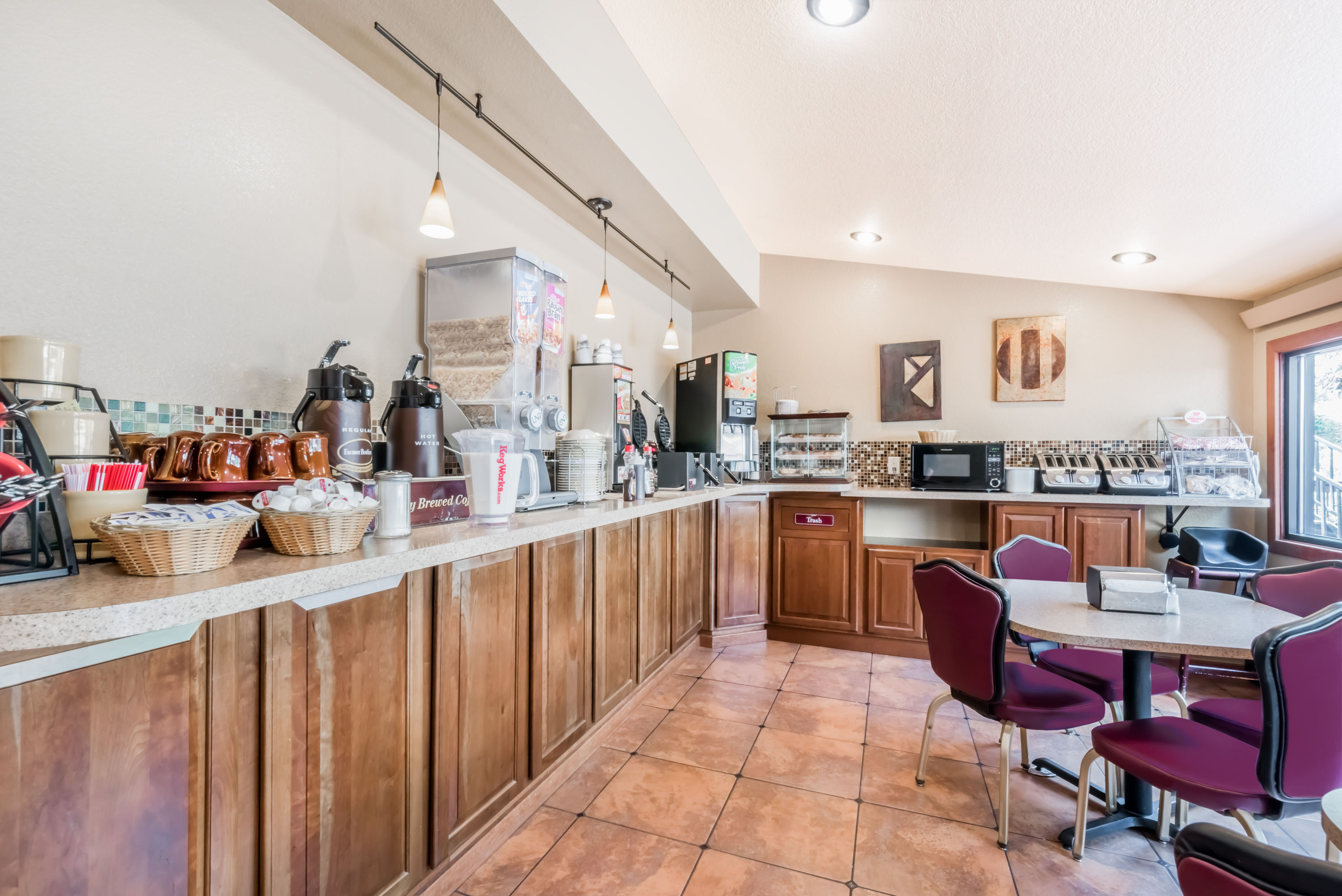 Free breakfast at Super 8 by Wyndham Deadwood/Black Hills Area in Deadwood, South Dakota