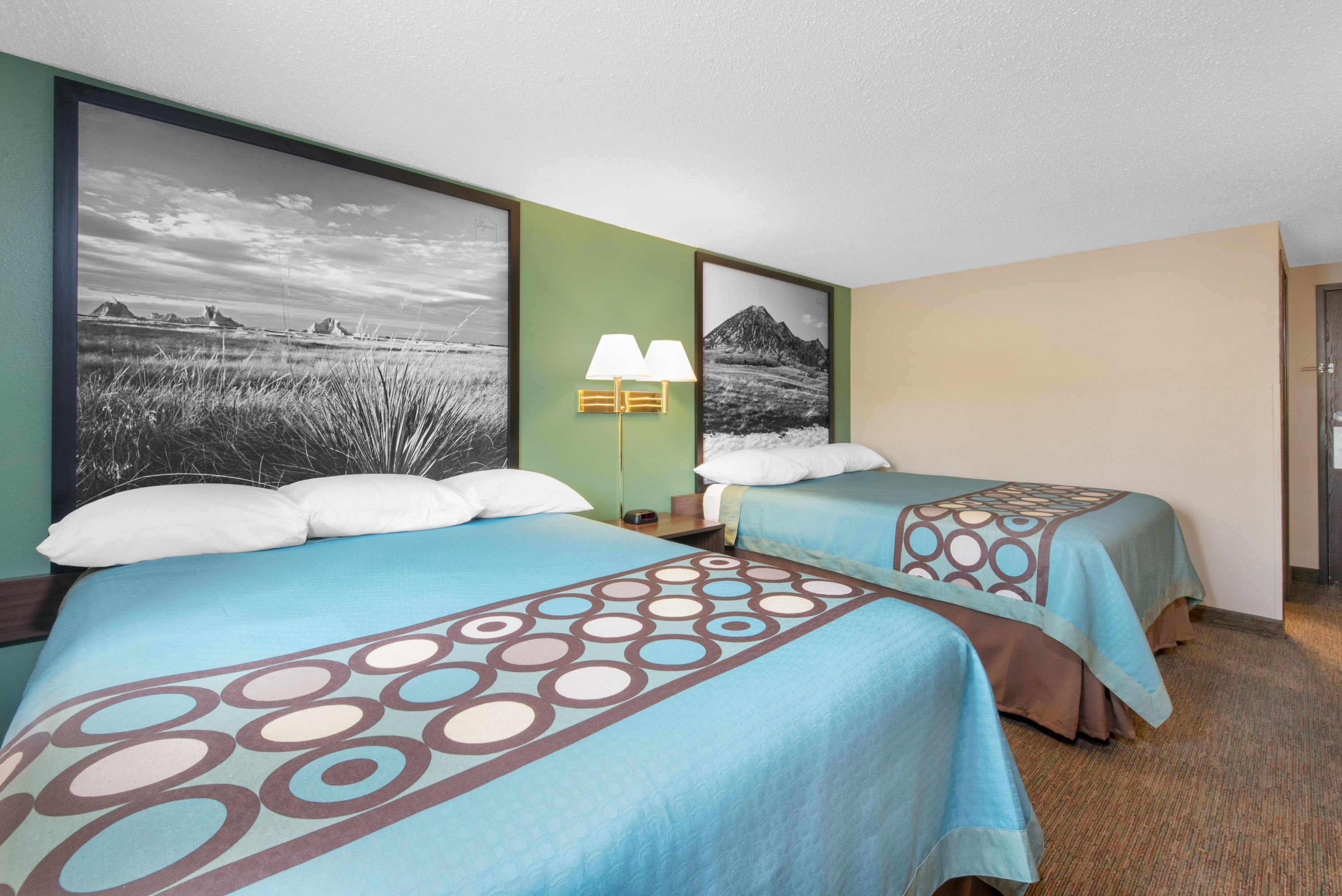 Guest room at the Super 8 by Wyndham Pierre SD in Pierre, South Dakota