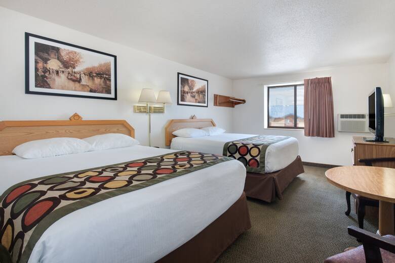 Guest room at the Super 8 Rapid City/Lacrosse St in Rapid City, South Dakota