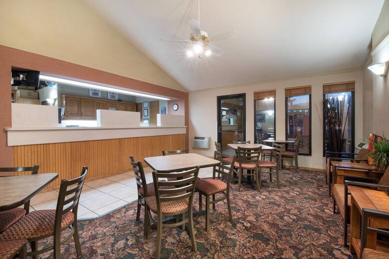 Super 8 Rapid City/Lacrosse St hotel lobby in Rapid City, South Dakota