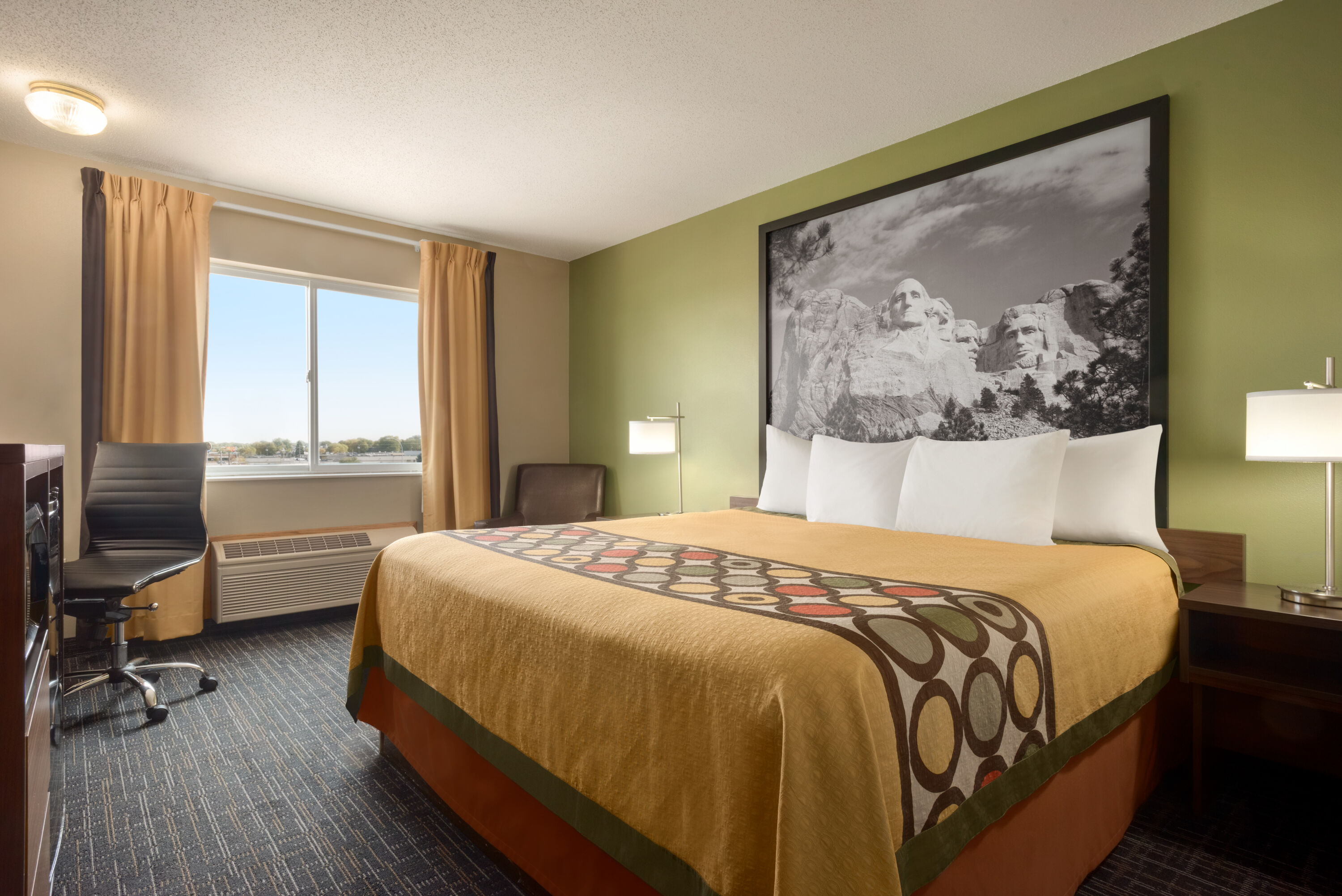 Guest room at the Super 8 by Wyndham Sioux Falls in Sioux Falls, South Dakota