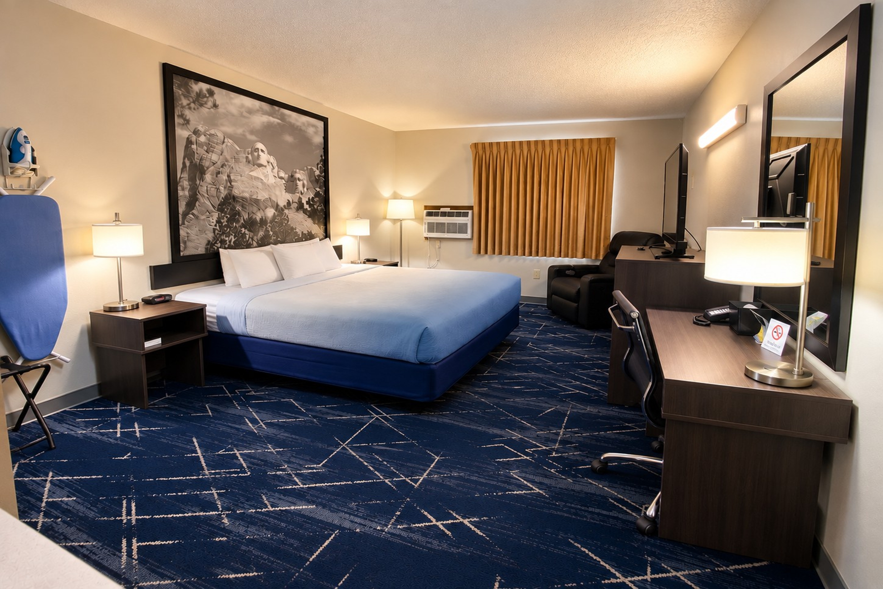Guest room at the Super 8 by Wyndham Sturgis in Sturgis, South Dakota