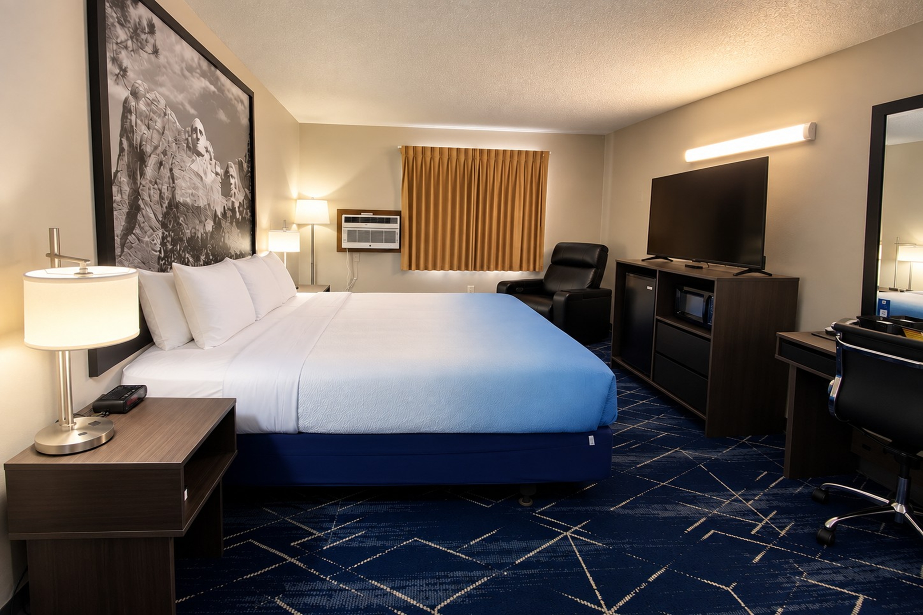 Guest room at the Super 8 by Wyndham Sturgis in Sturgis, South Dakota