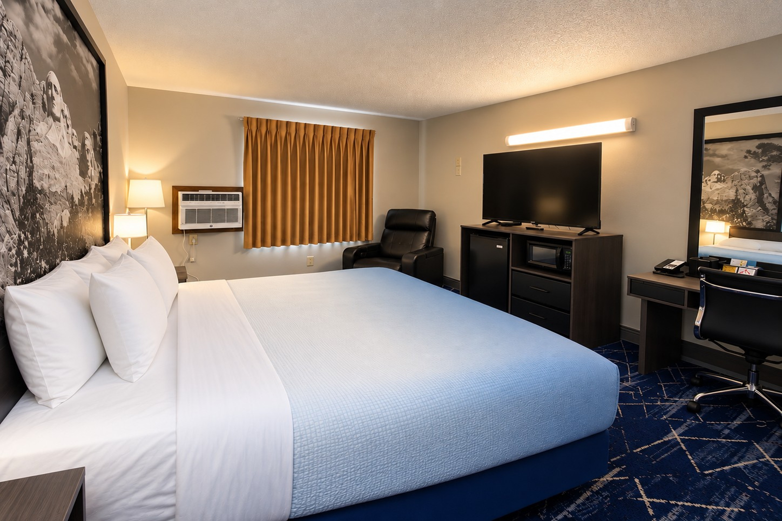 Guest room at the Super 8 by Wyndham Sturgis in Sturgis, South Dakota