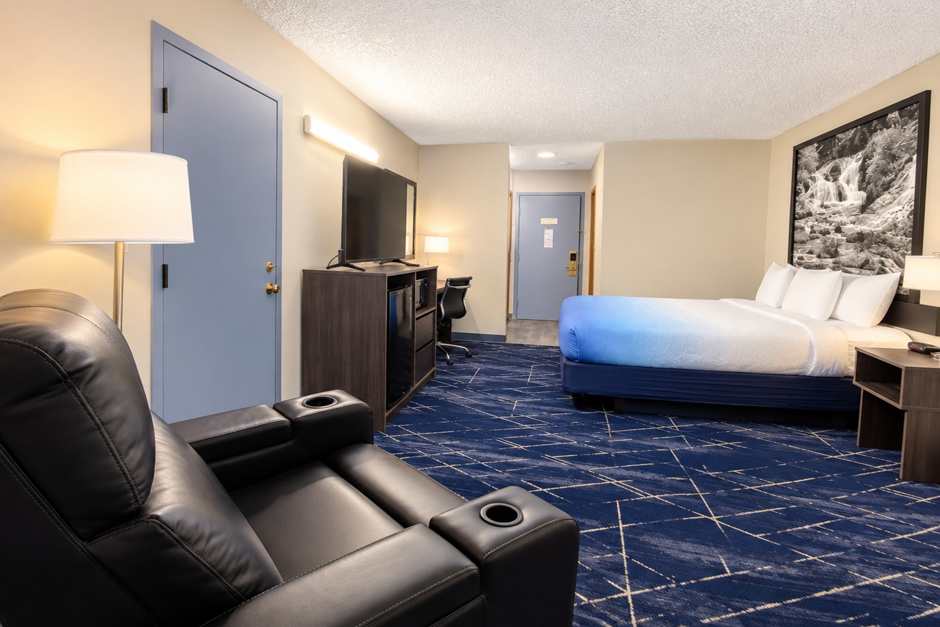 Guest room at the Super 8 by Wyndham Sturgis in Sturgis, South Dakota