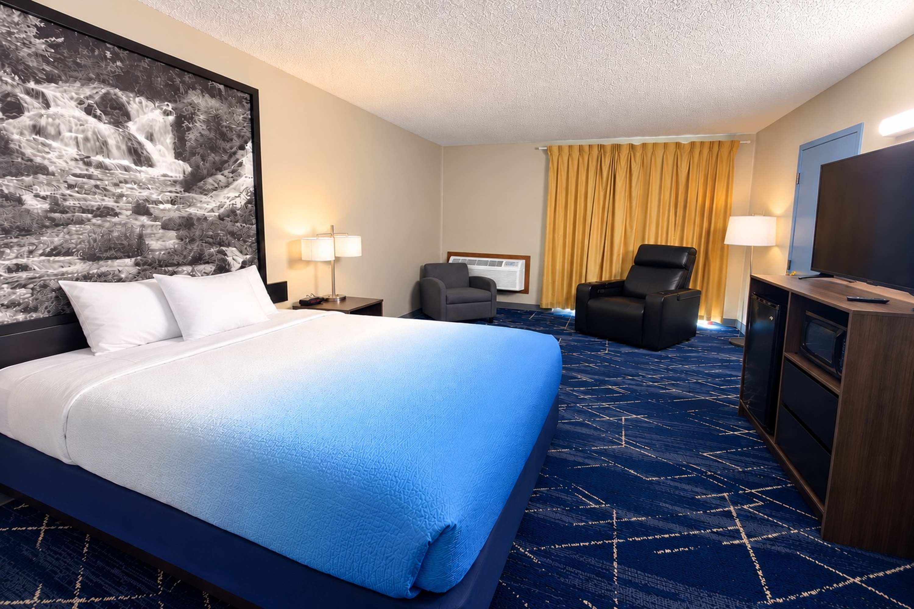 Guest room at the Super 8 by Wyndham Sturgis in Sturgis, South Dakota
