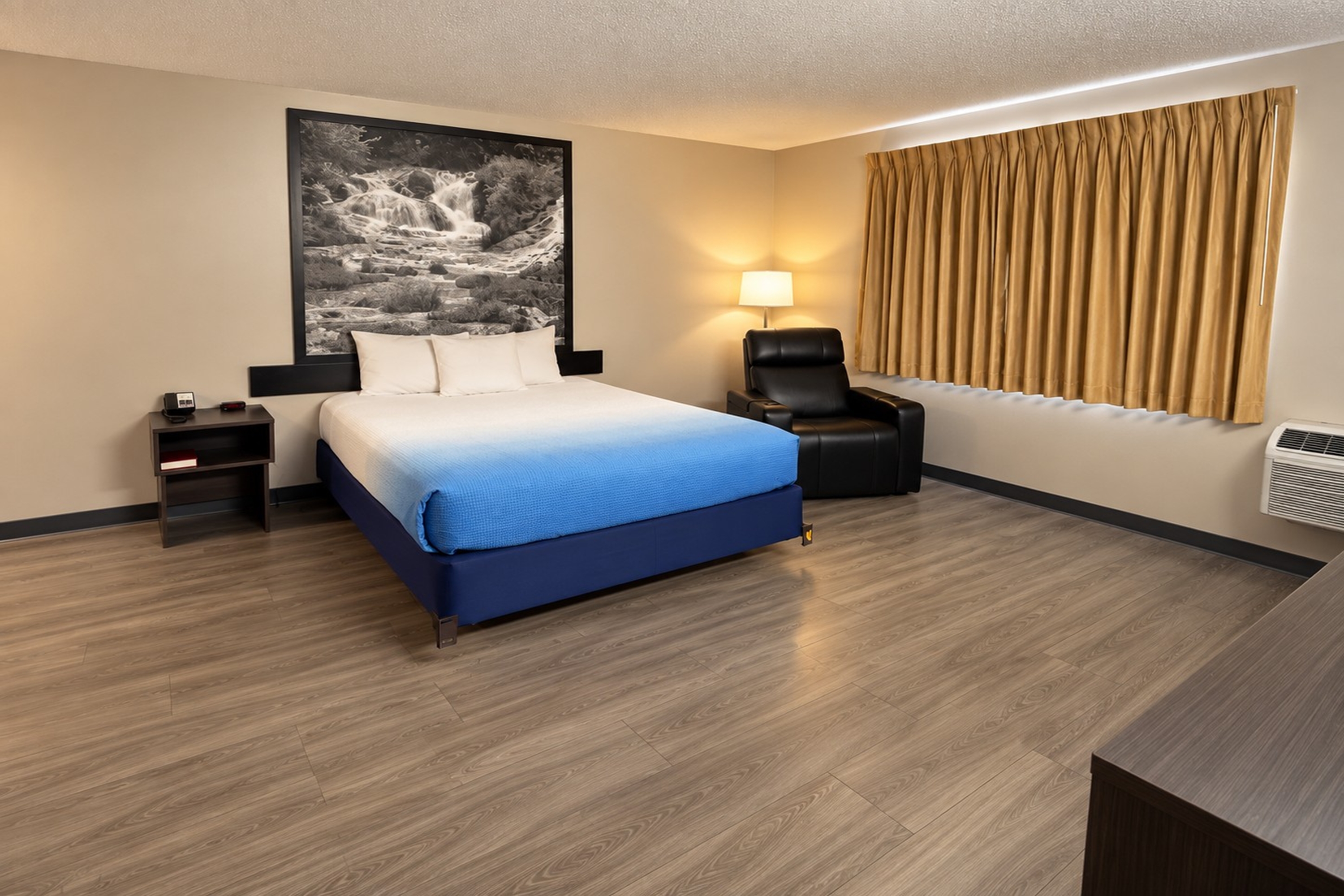 Guest room at the Super 8 by Wyndham Sturgis in Sturgis, South Dakota