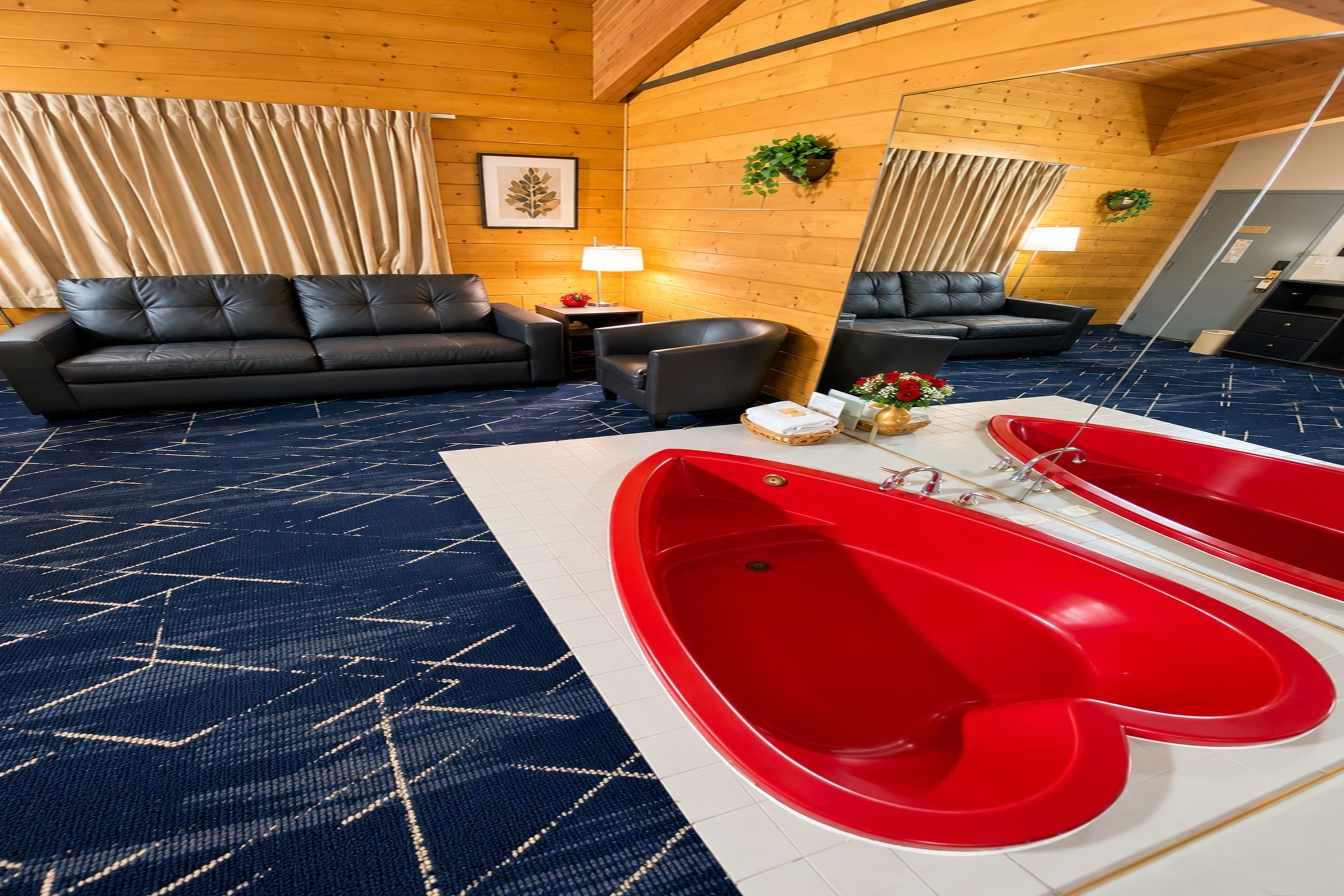 Guest room at the Super 8 by Wyndham Sturgis in Sturgis, South Dakota