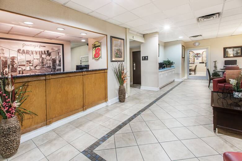 Super 8 Caryville TN hotel lobby in Caryville, Tennessee