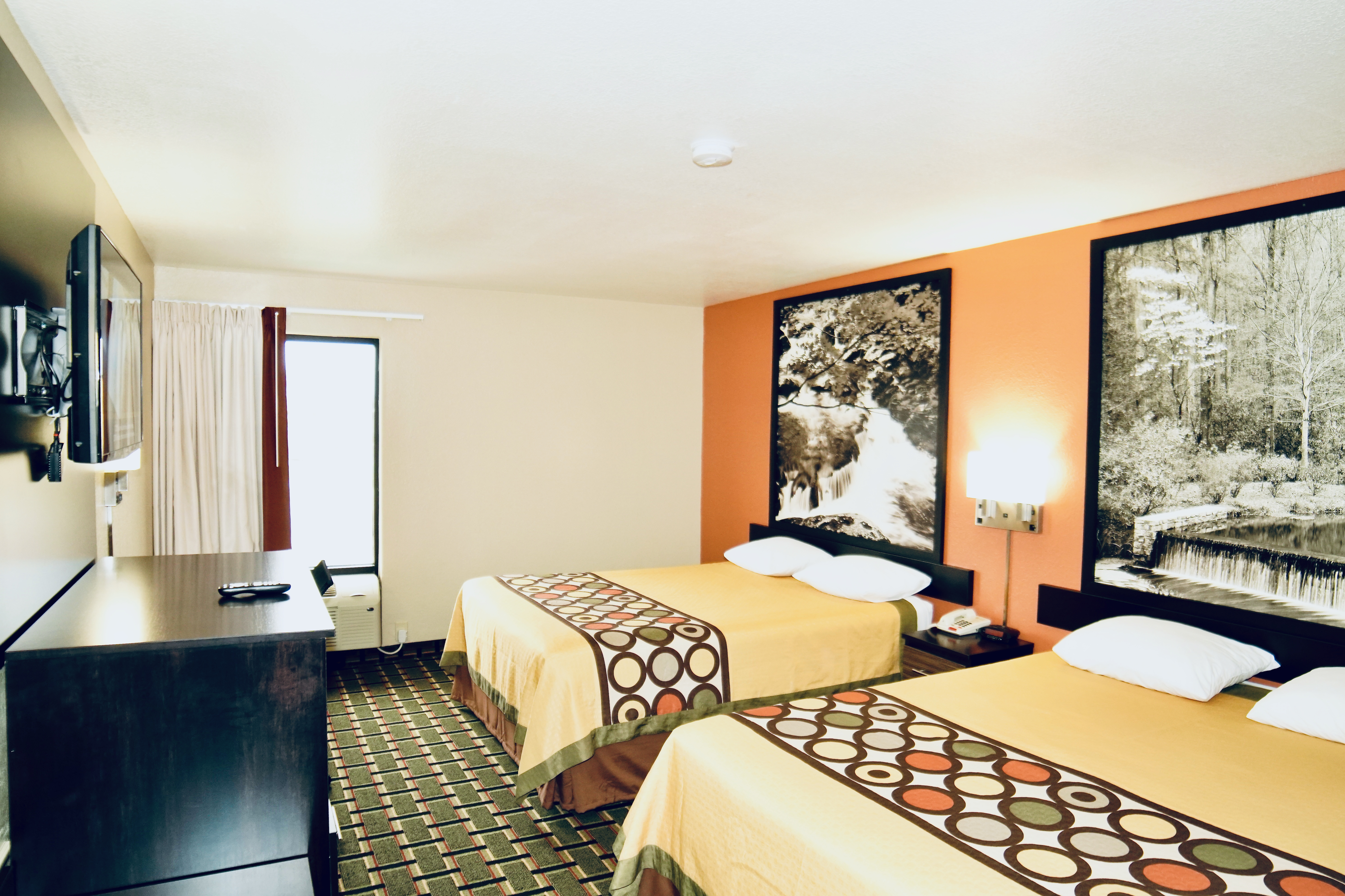 Guest room at the Super 8 by Wyndham Crossville TN in Crossville, Tennessee