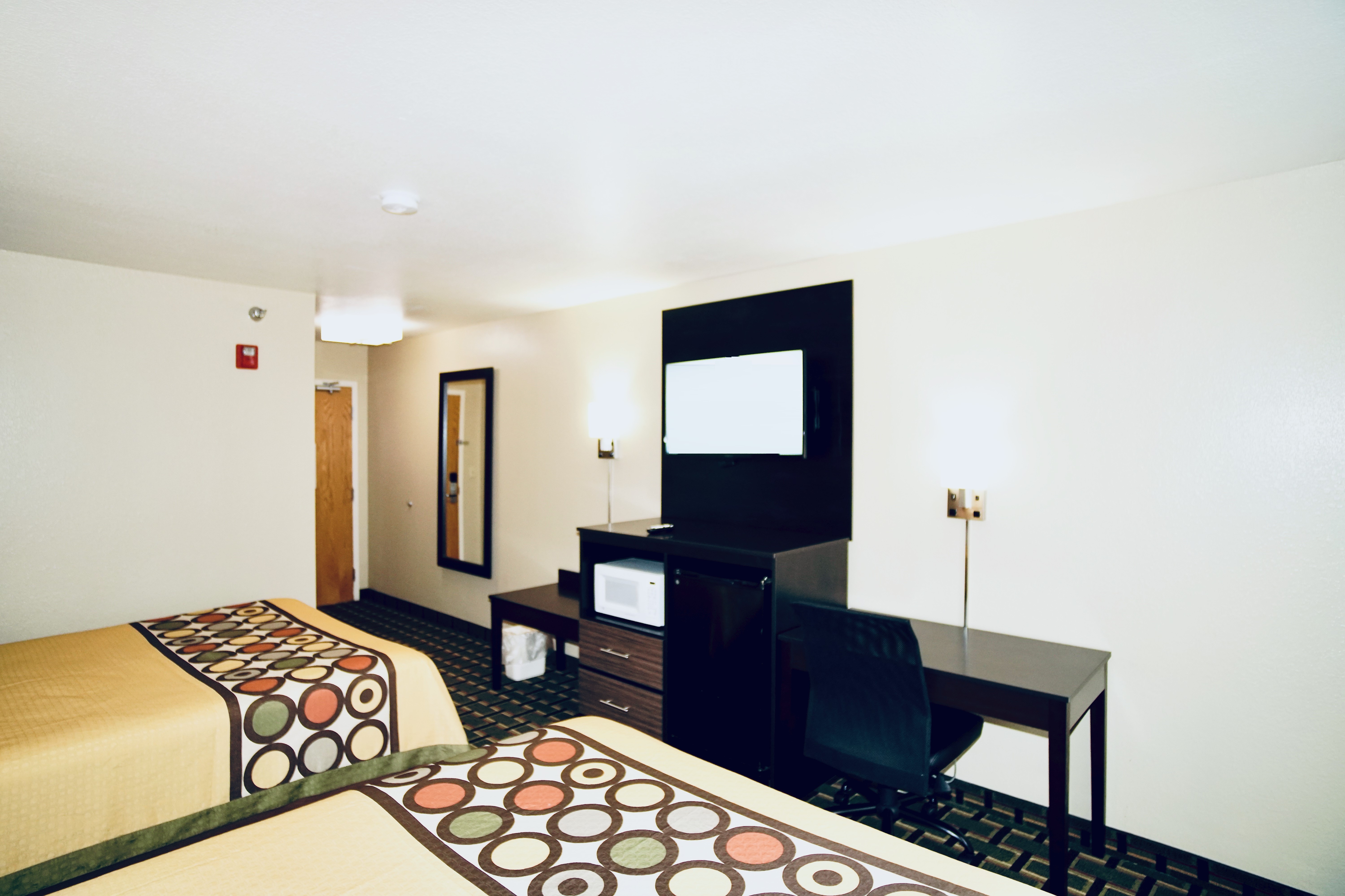 Guest room at the Super 8 by Wyndham Crossville TN in Crossville, Tennessee