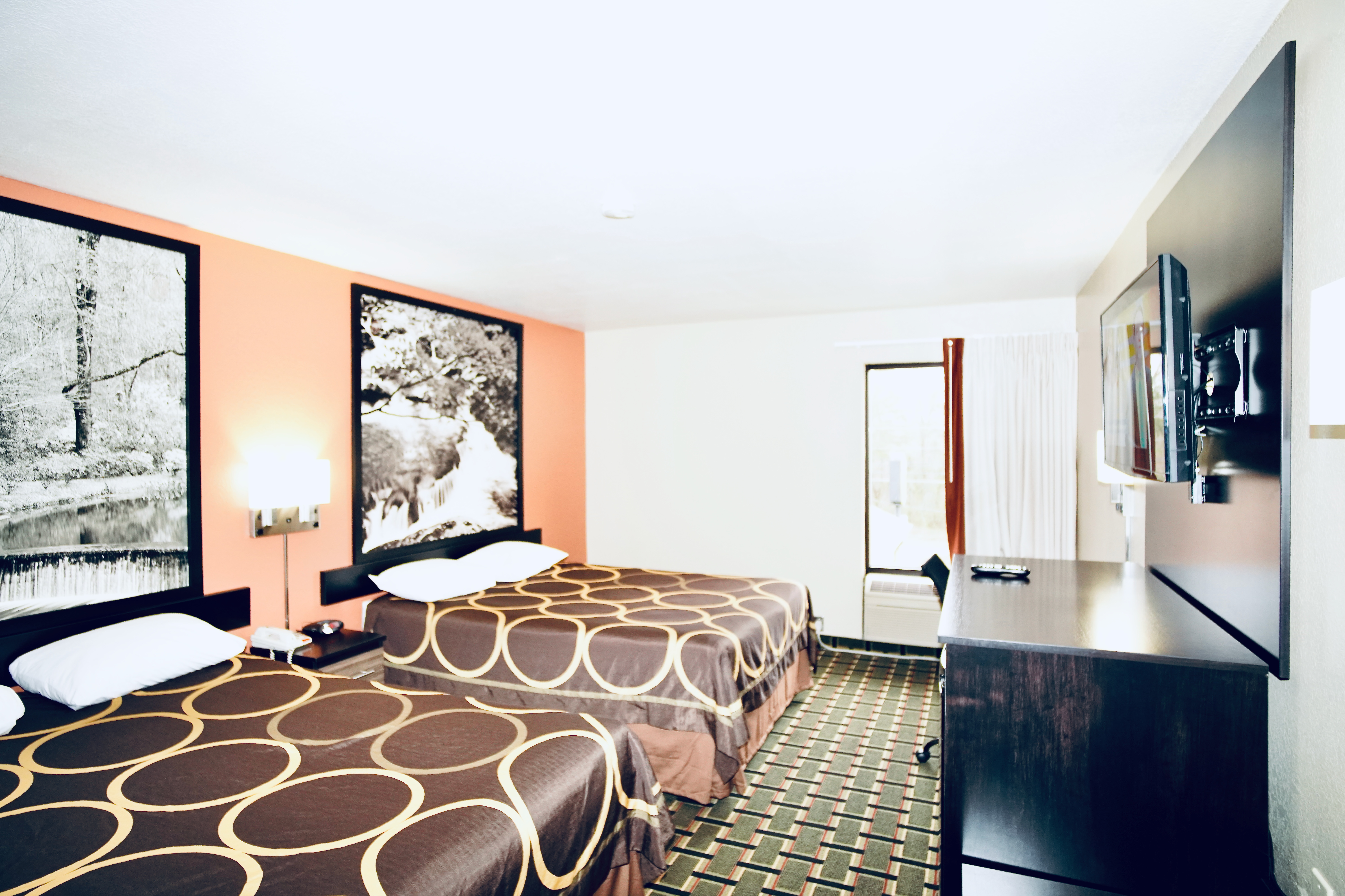 Guest room at the Super 8 by Wyndham Crossville TN in Crossville, Tennessee