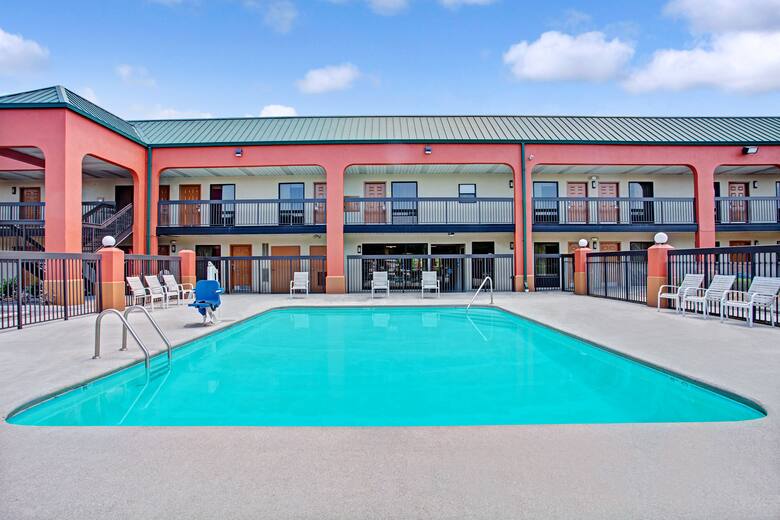 Pool at the Super 8 Knoxville East in Knoxville, Tennessee