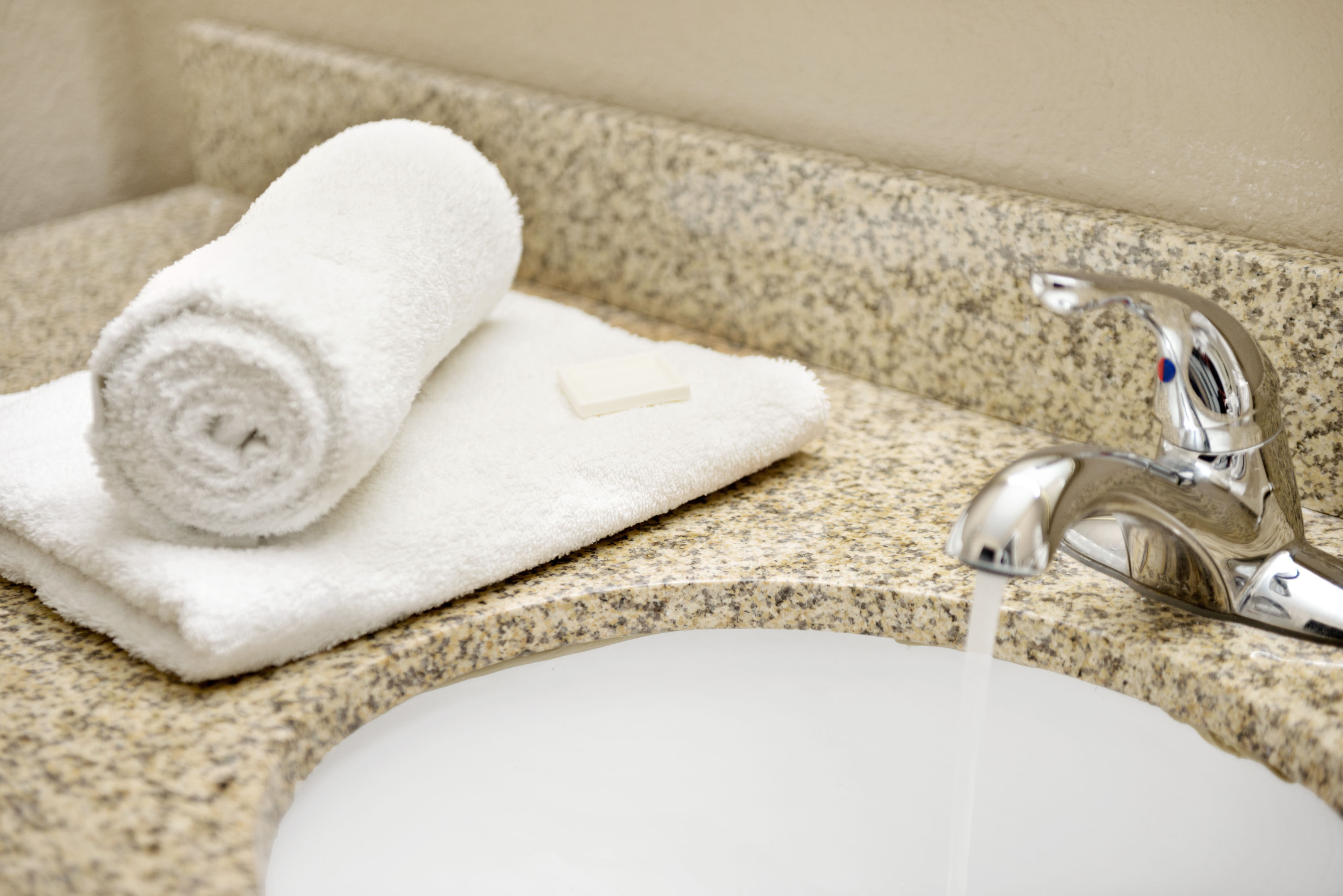 Guest room at the Super 8 by Wyndham Lakeland in Lakeland, Tennessee