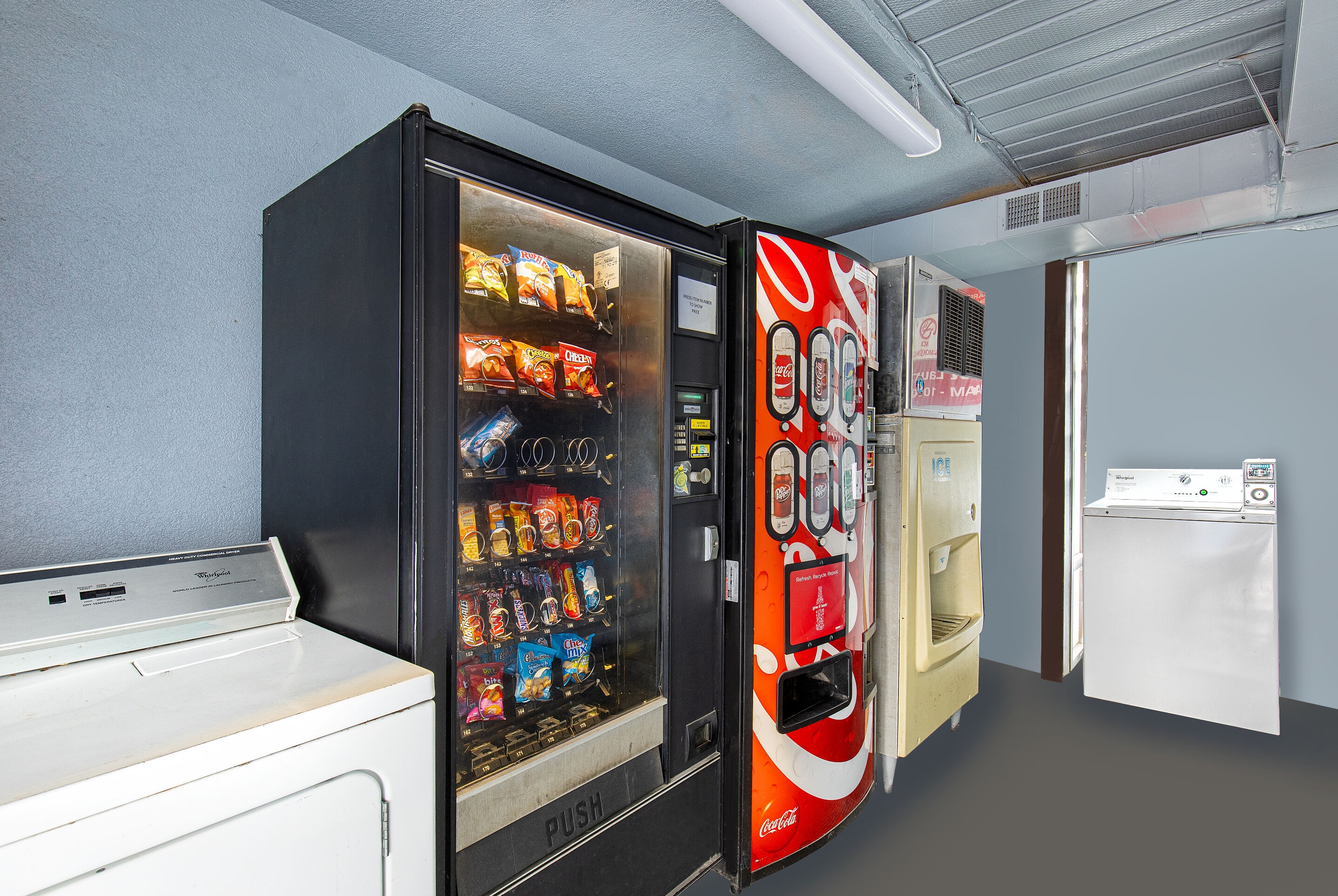 Laundry facilities at Super 8 by Wyndham Nashville West in Nashville, Tennessee