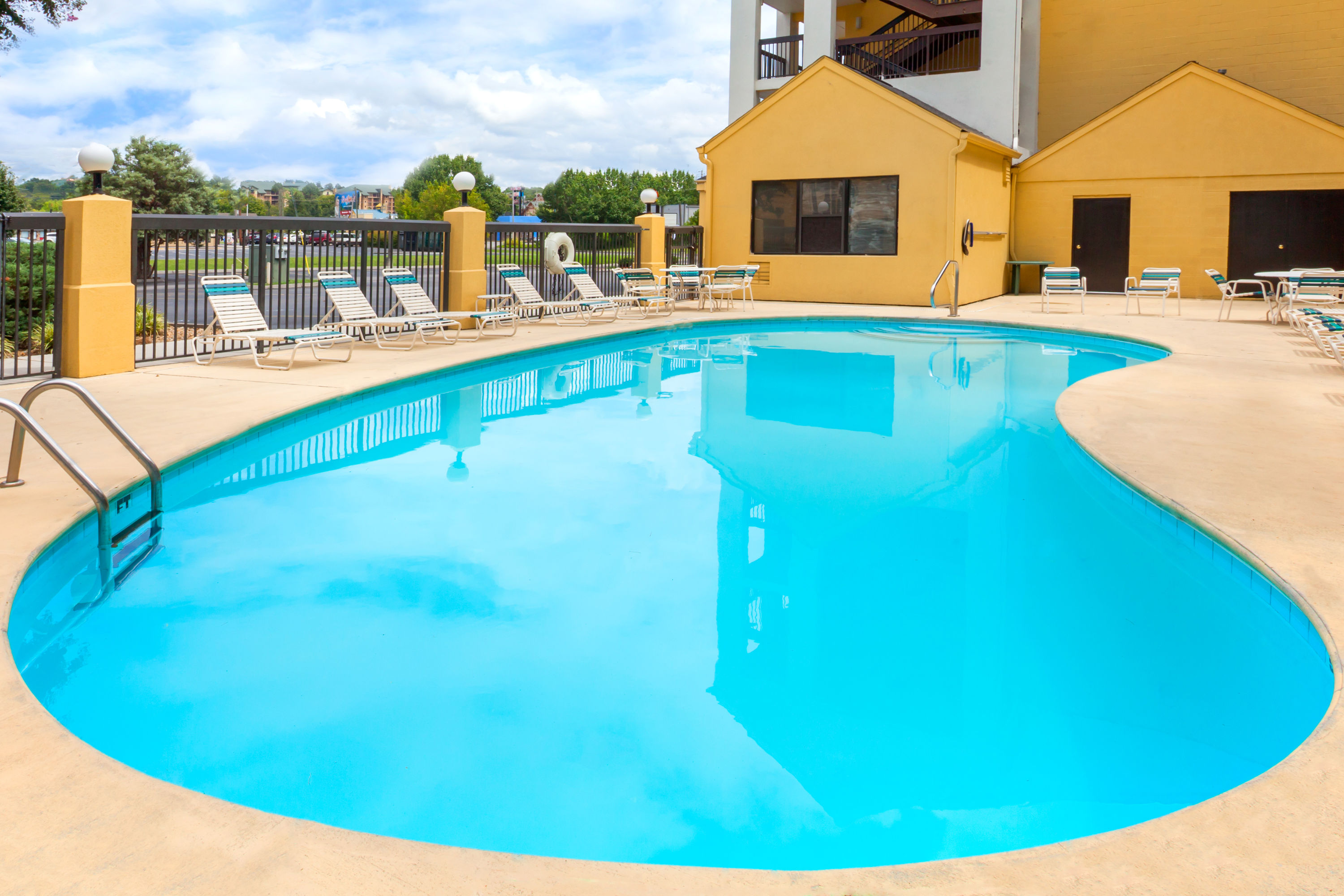 Pool at the Super 8 by Wyndham Pigeon Forge Dollywood Lane in Pigeon Forge, Tennessee