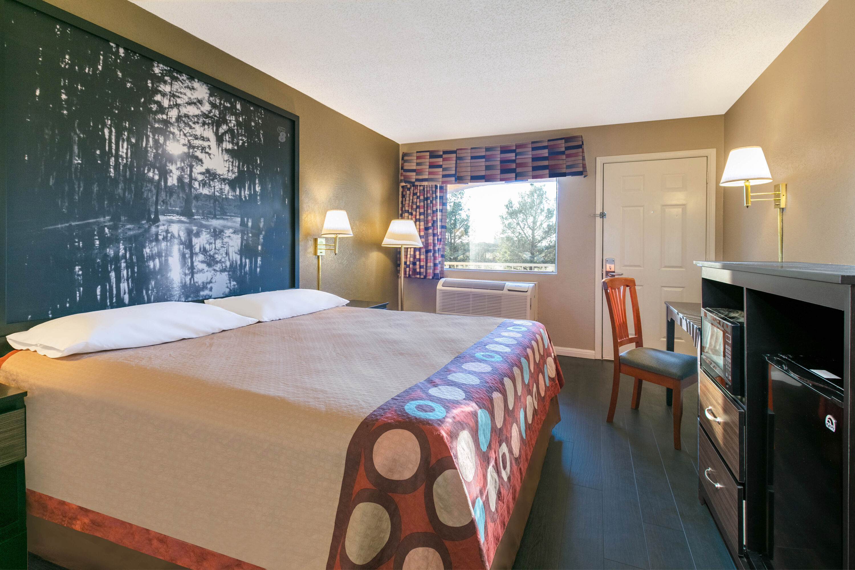 Guest room at the Super 8 by Wyndham Abilene North in Abilene, Texas