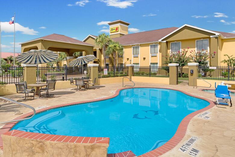 Pool at the Super 8 Alvin in Alvin, Texas