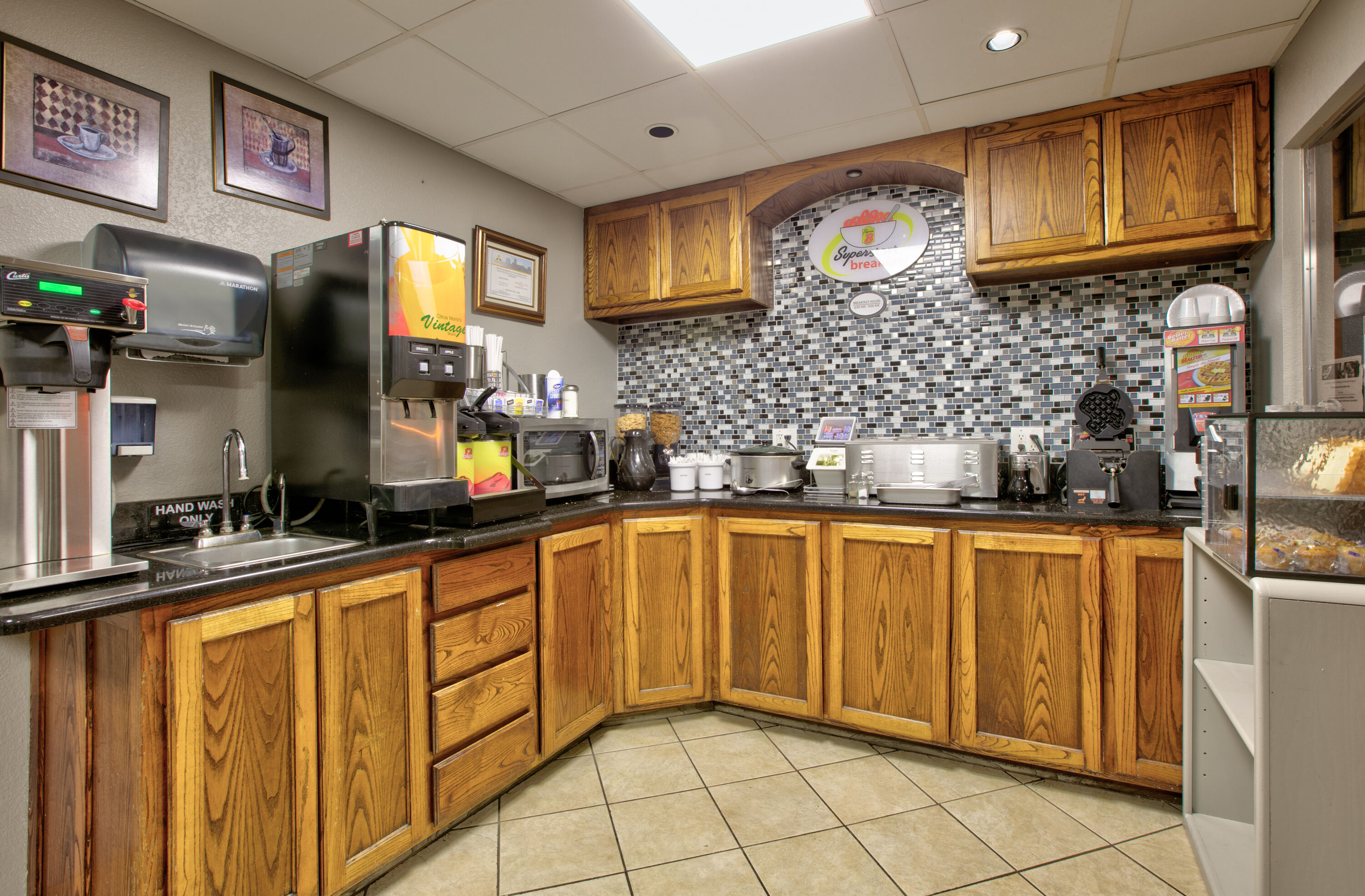 Free breakfast at Super 8 by Wyndham Amarillo East in Amarillo, Texas