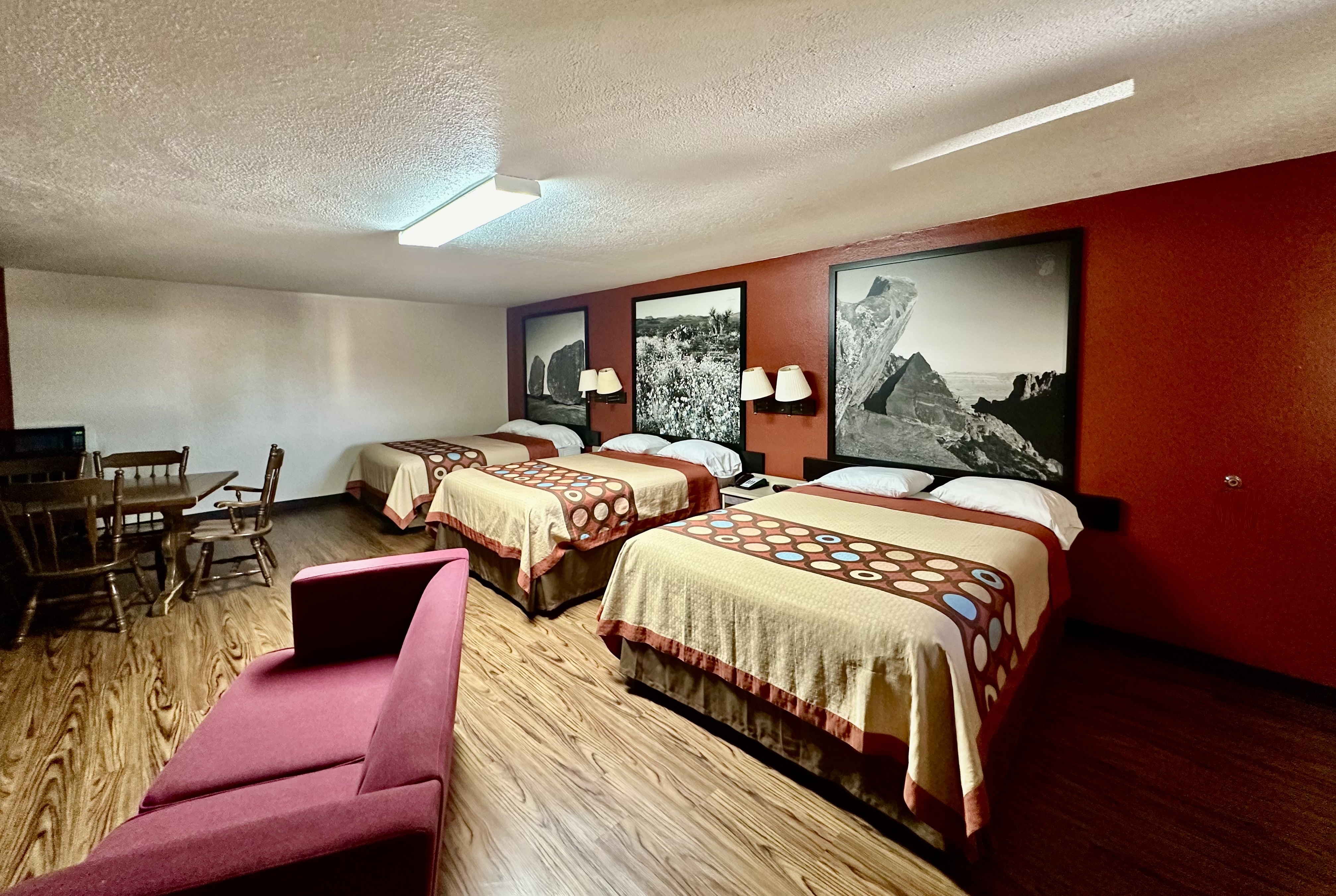 Guest room at the Super 8 by Wyndham Athens TX in Athens, Texas