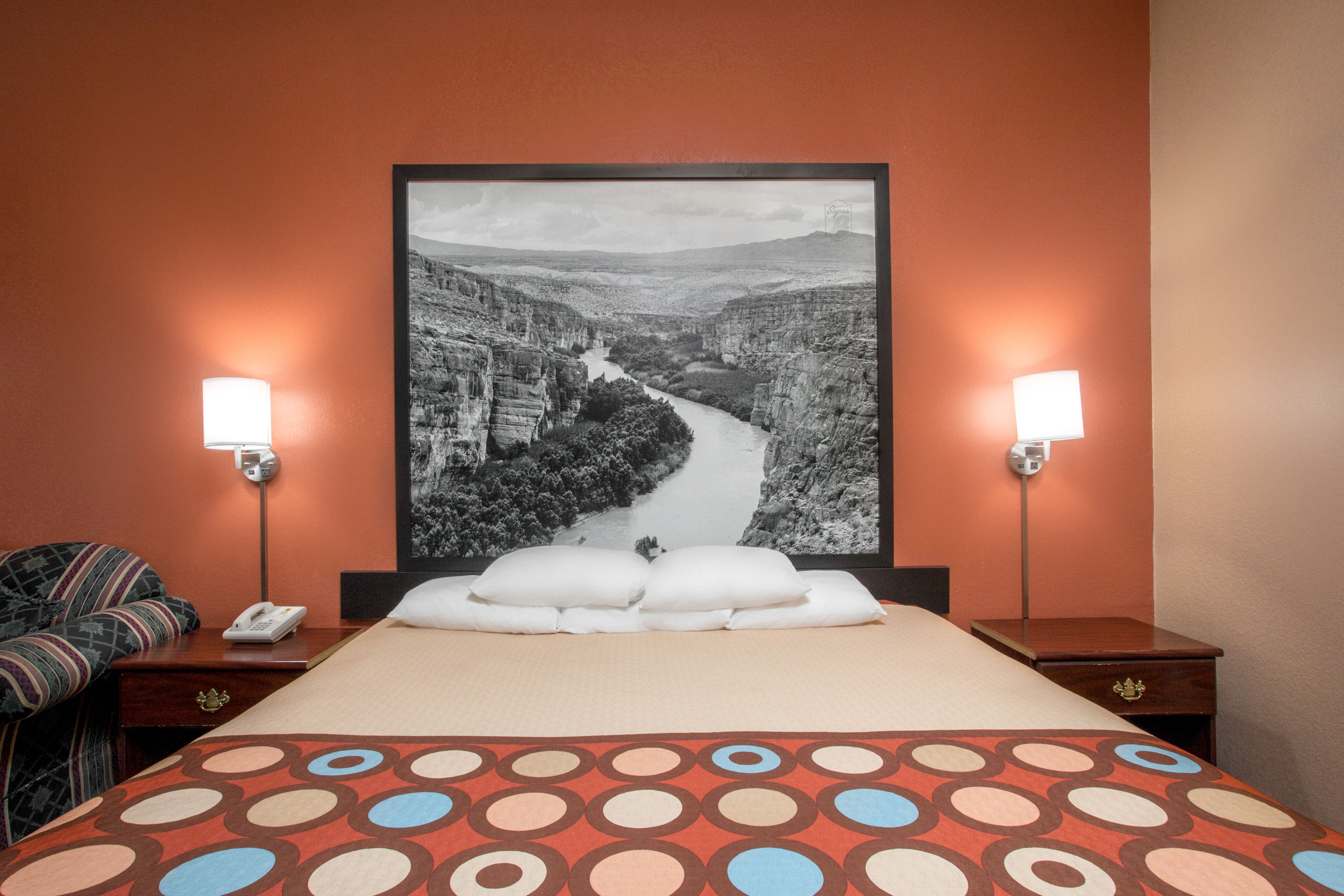 Guest room at the Super 8 by Wyndham Bastrop TX in Bastrop, Texas