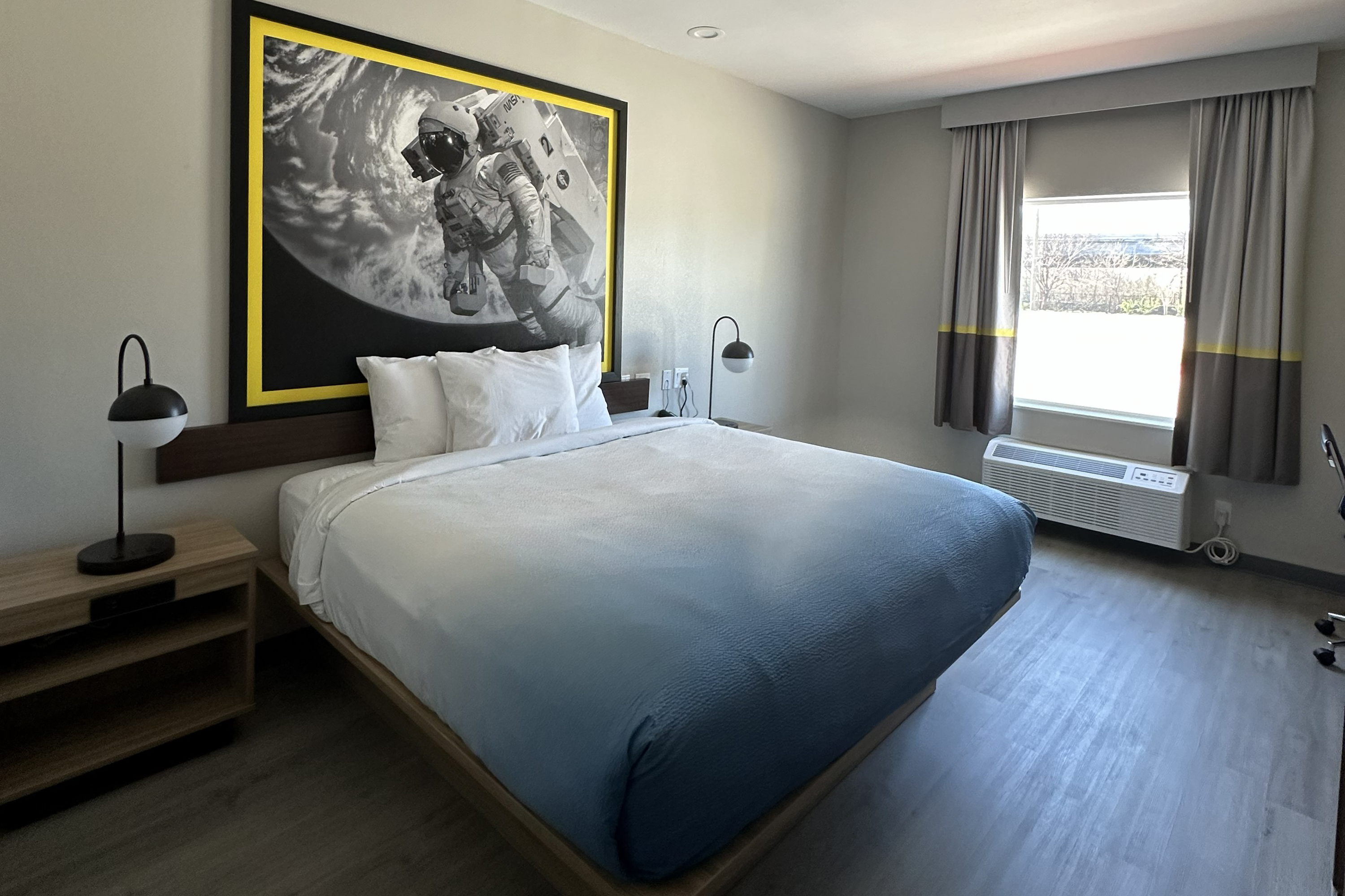 Guest room at the Super 8 by Wyndham Baytown in Baytown, Texas