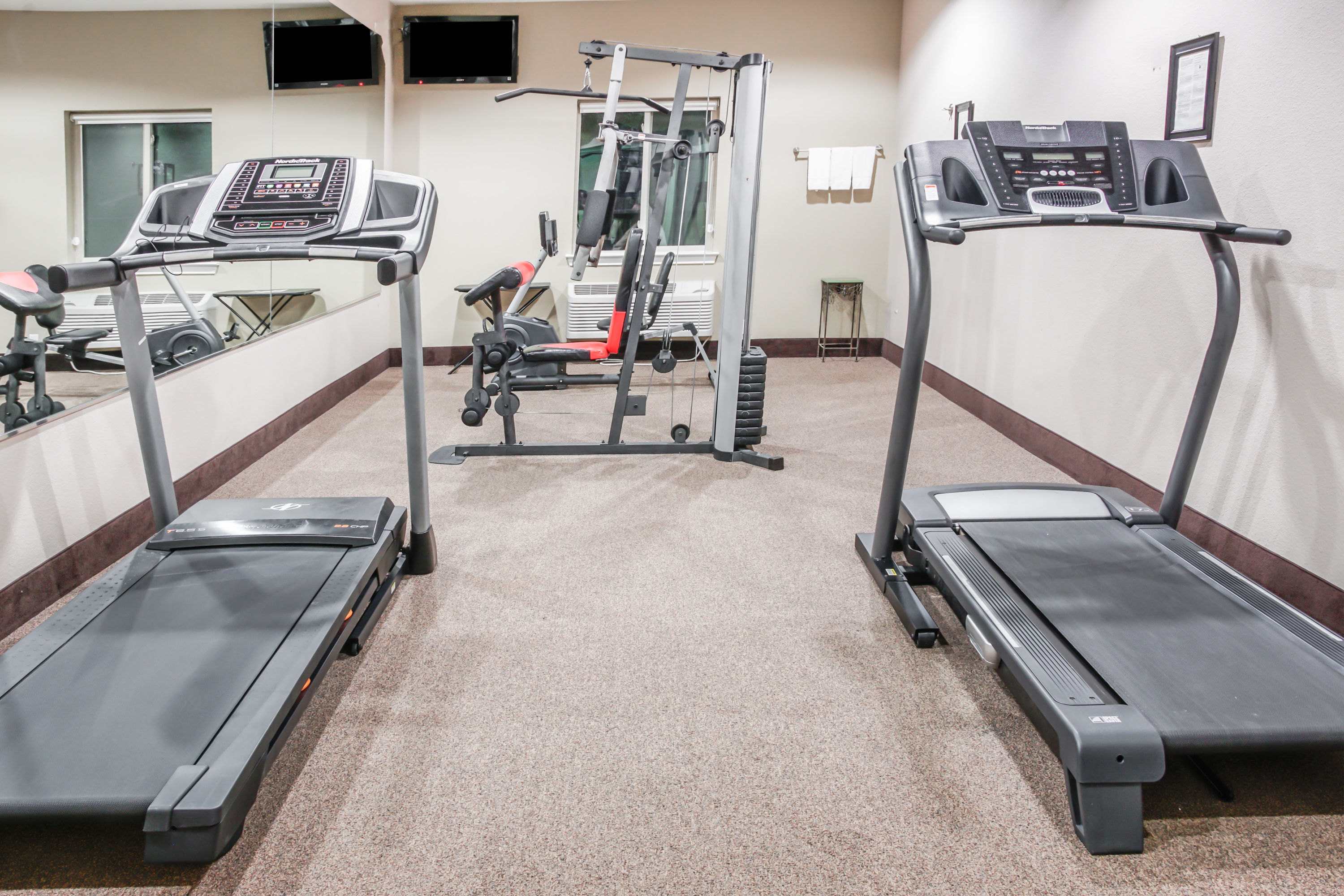 Health club at Super 8 by Wyndham Brenham TX in Brenham, Texas