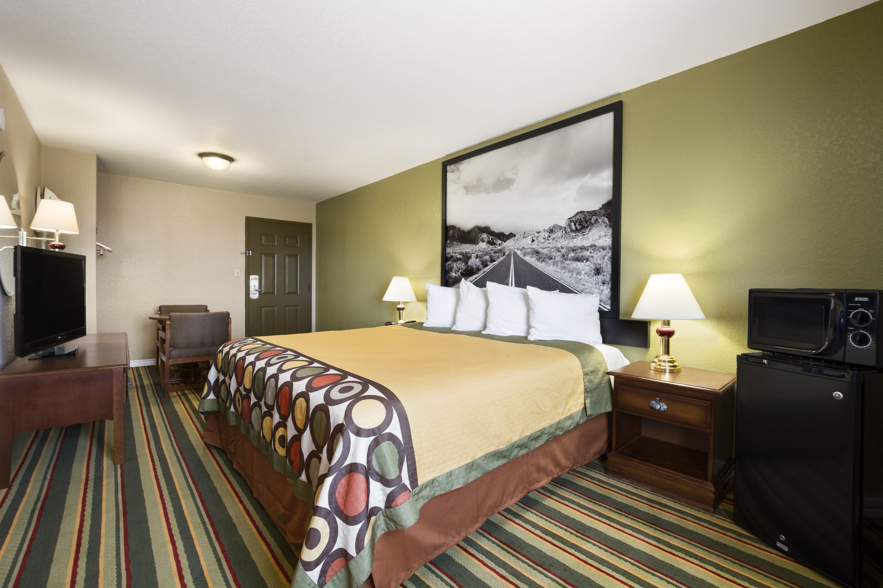 Guest room at the Super 8 by Wyndham Childress in Childress, Texas