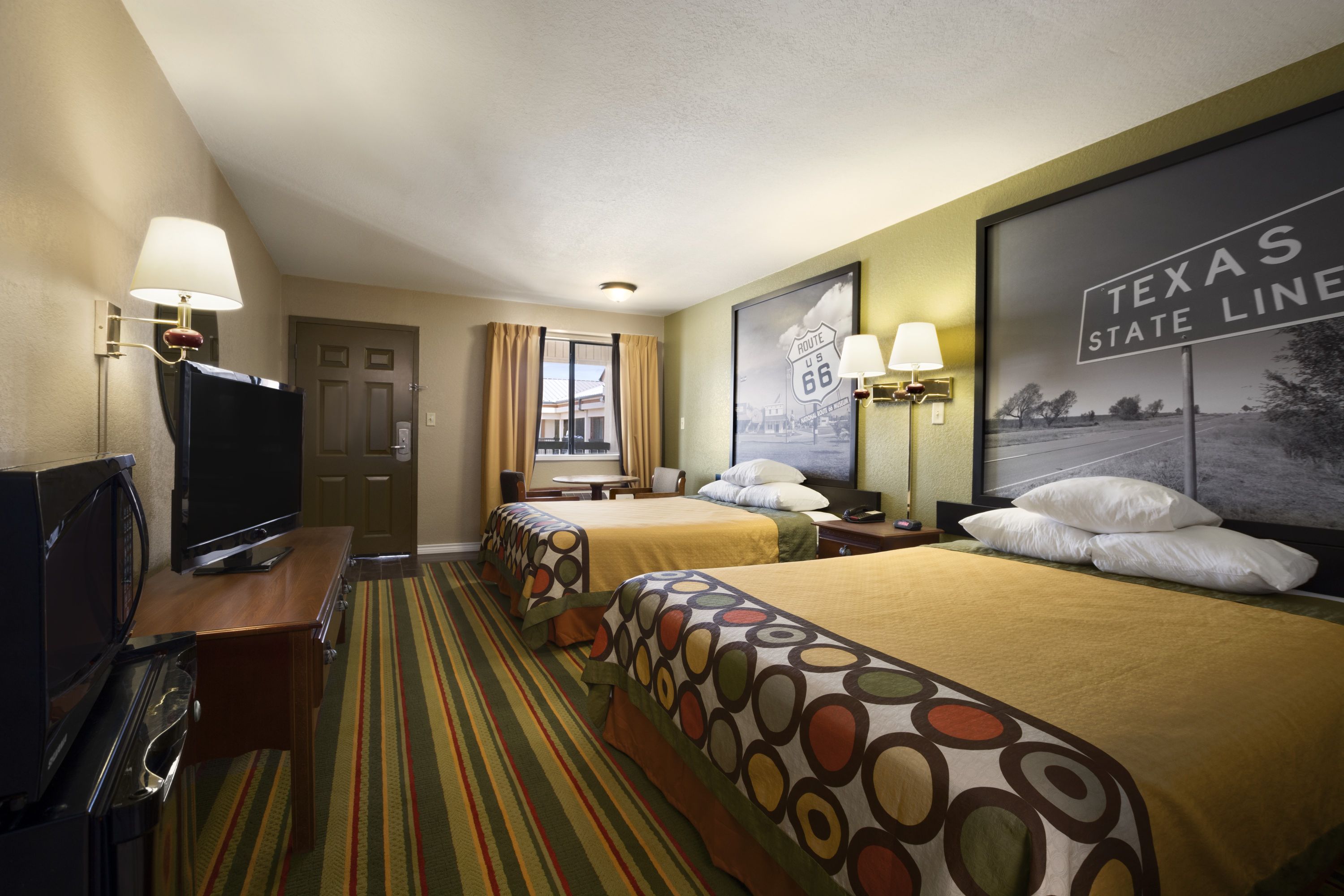 Guest room at the Super 8 by Wyndham Childress in Childress, Texas