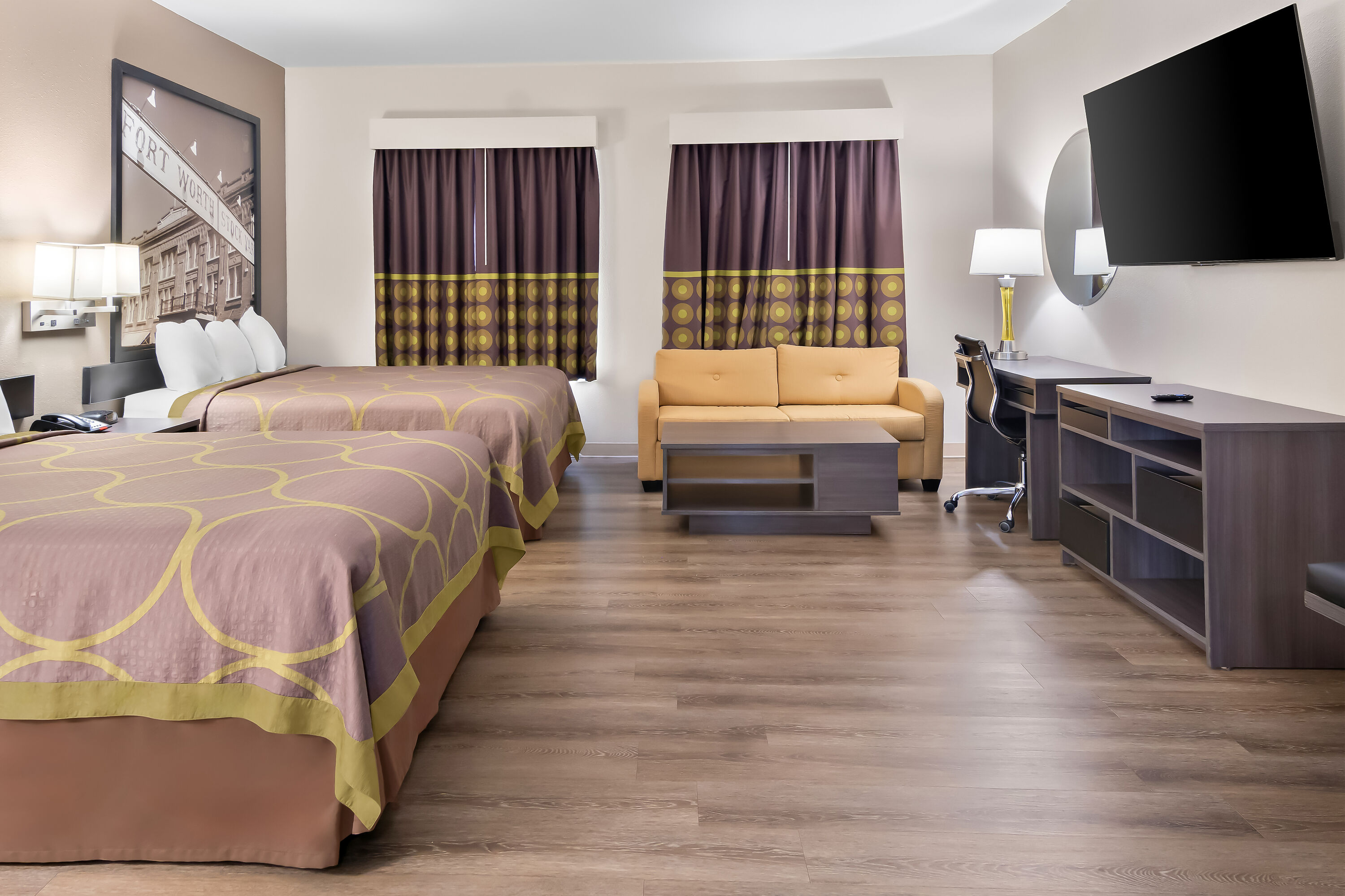 Super 8 by Wyndham Fort Worth Stockyards suite in Fort Worth, Texas