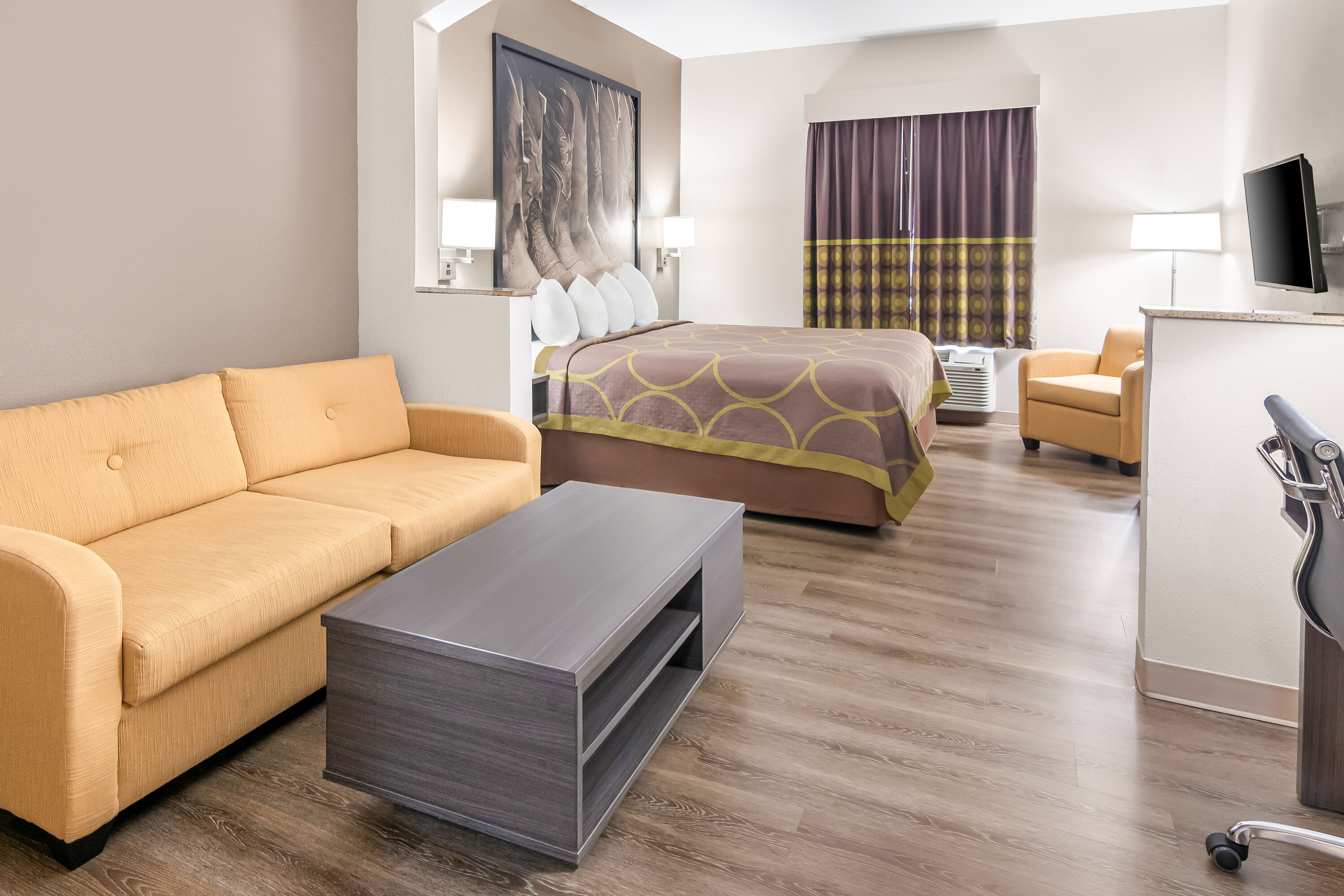 Super 8 by Wyndham Fort Worth Stockyards suite in Fort Worth, Texas