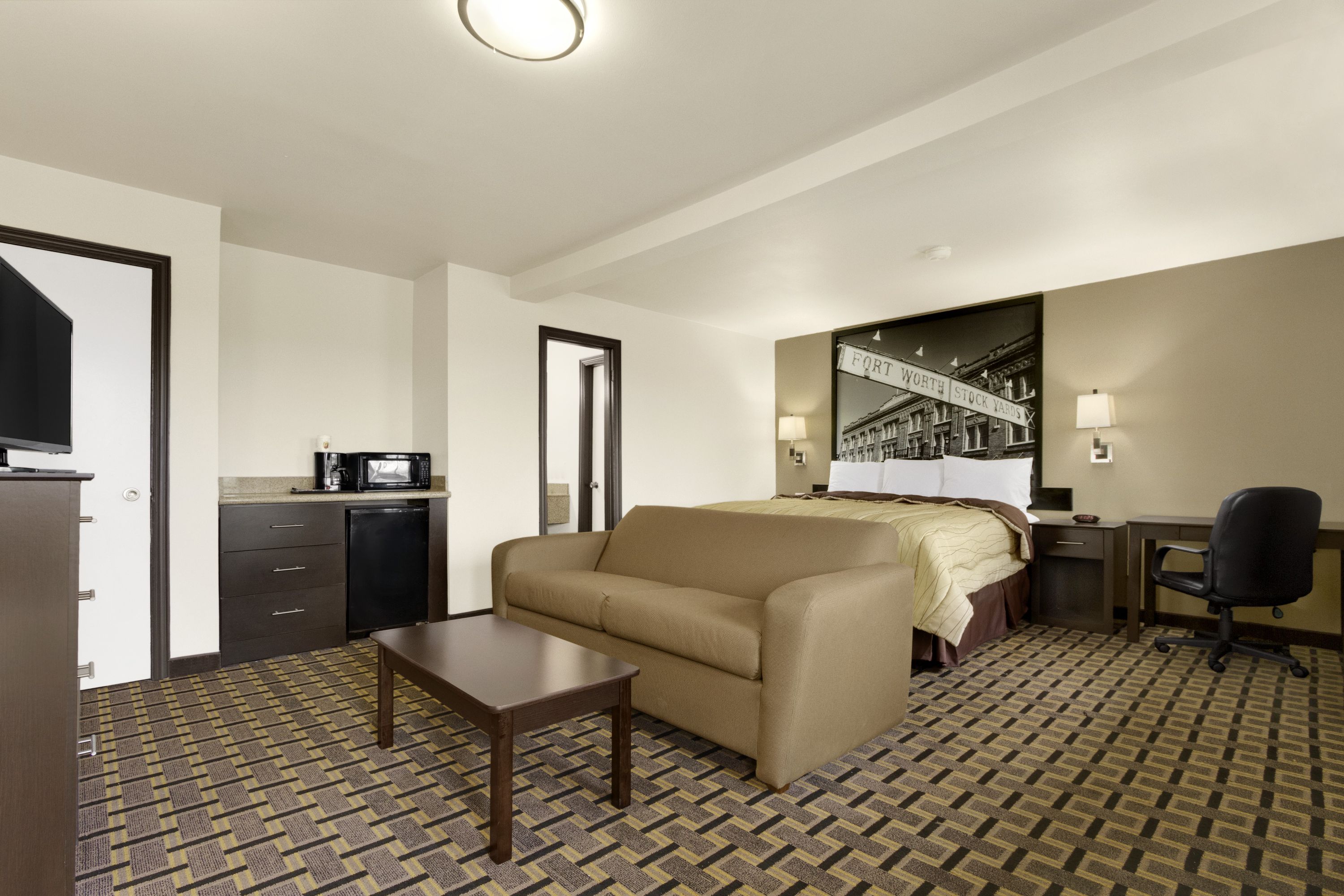 Super 8 by Wyndham Fort Worth TX suite in Fort Worth, Texas