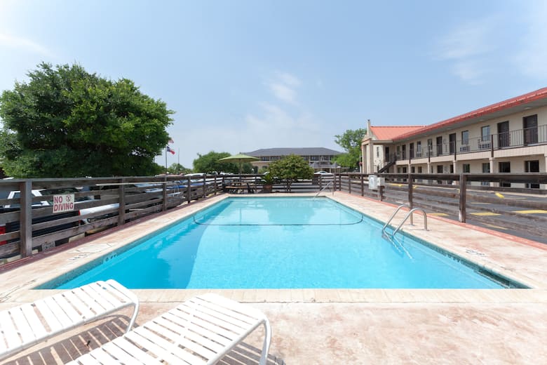 Pool at the Super 8 Fredericksburg in Fredericksburg, Texas