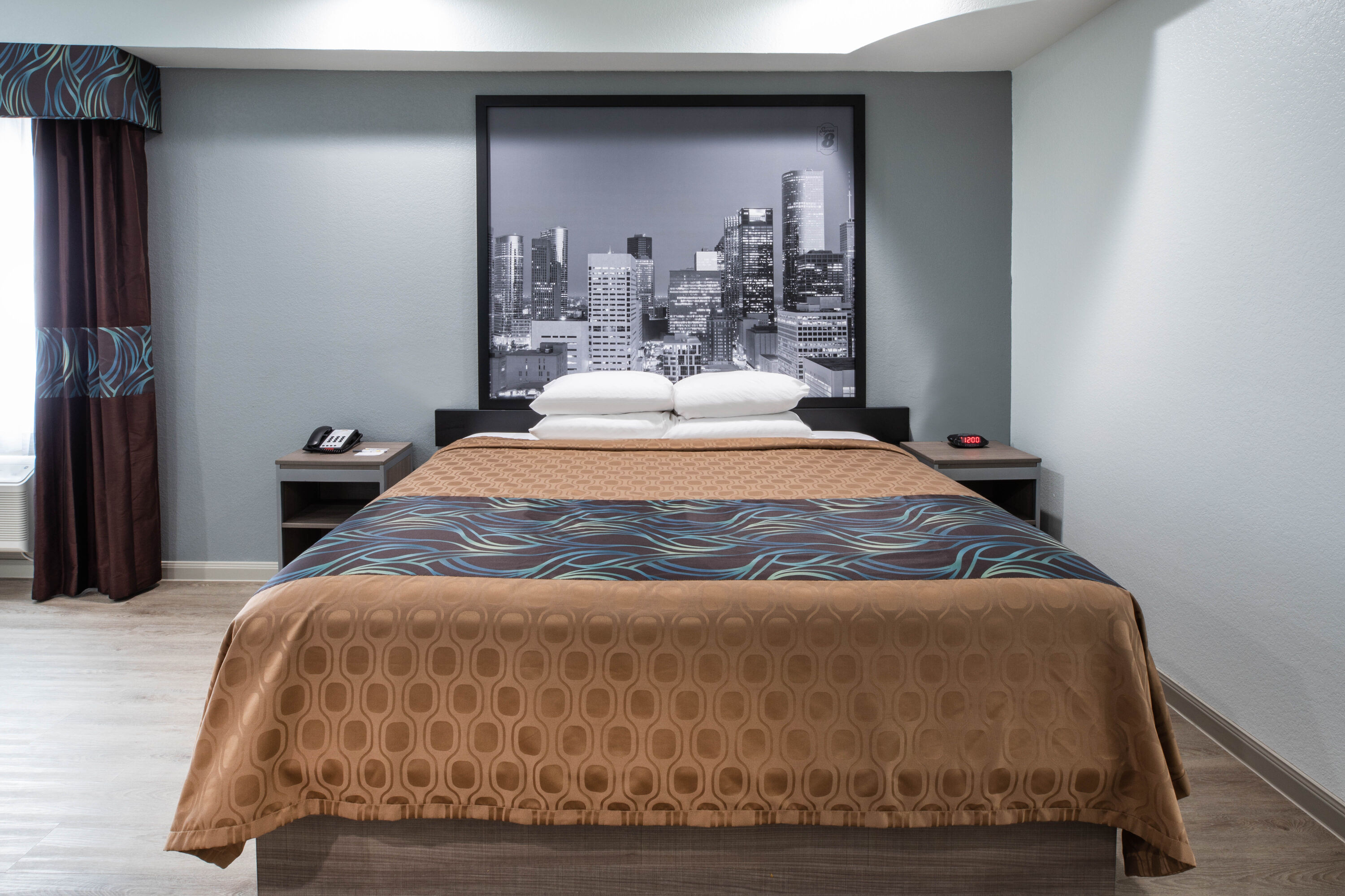 Guest room at the Super 8 by Wyndham Humble/Fallcreek/Houston in Humble, Texas