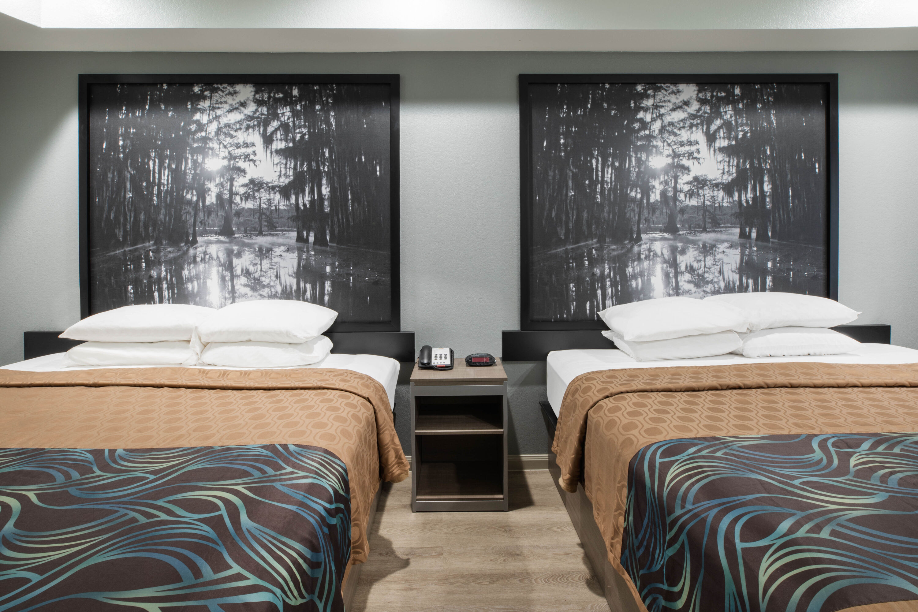 Guest room at the Super 8 by Wyndham Humble/Fallcreek/Houston in Humble, Texas