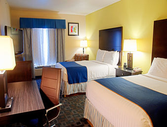 Guest room at the Super 8 by Wyndham Irving/DFW Apt/North in Irving, Texas