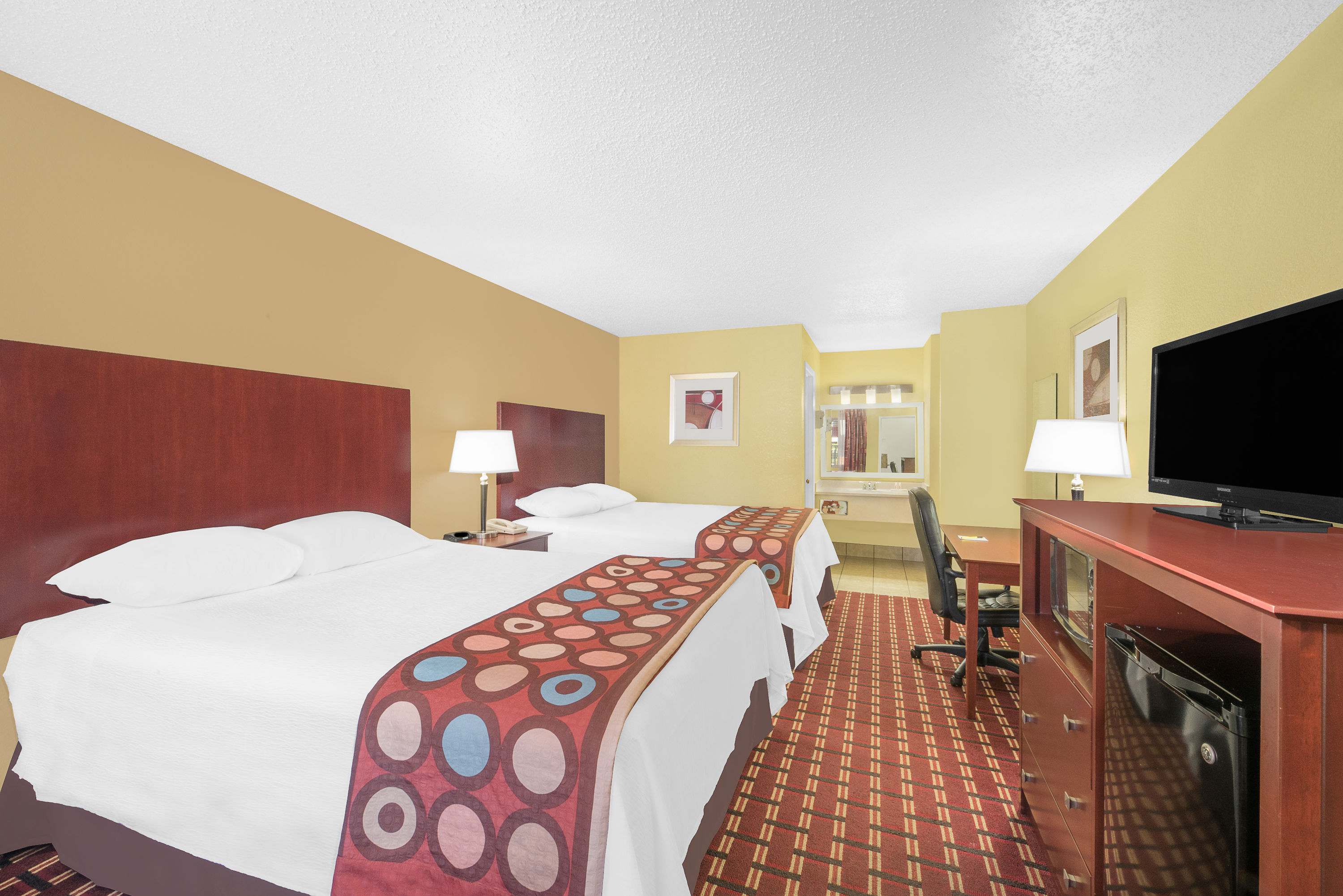 Guest room at the Super 8 by Wyndham Kerrville TX in Kerrville, Texas
