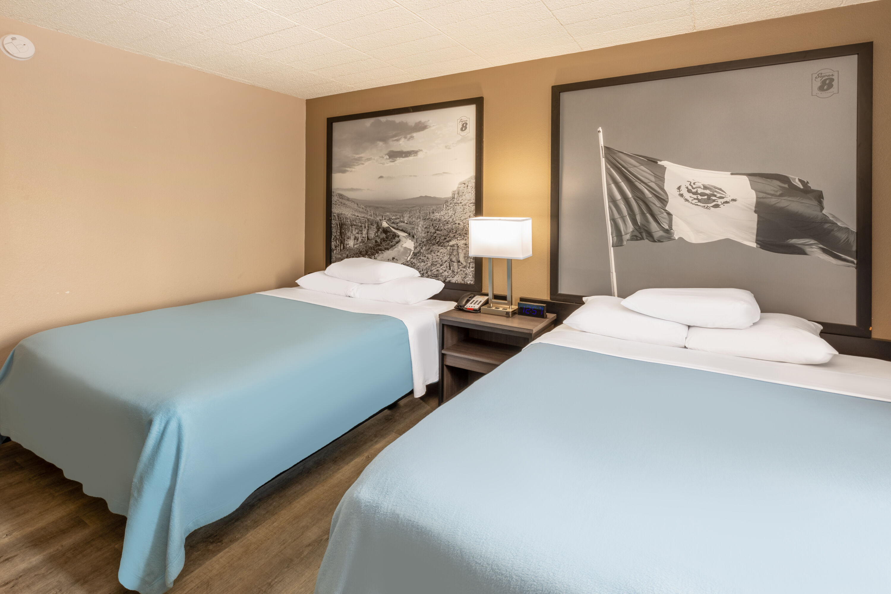 Guest room at the Super 8 by Wyndham Laredo in Laredo, Texas