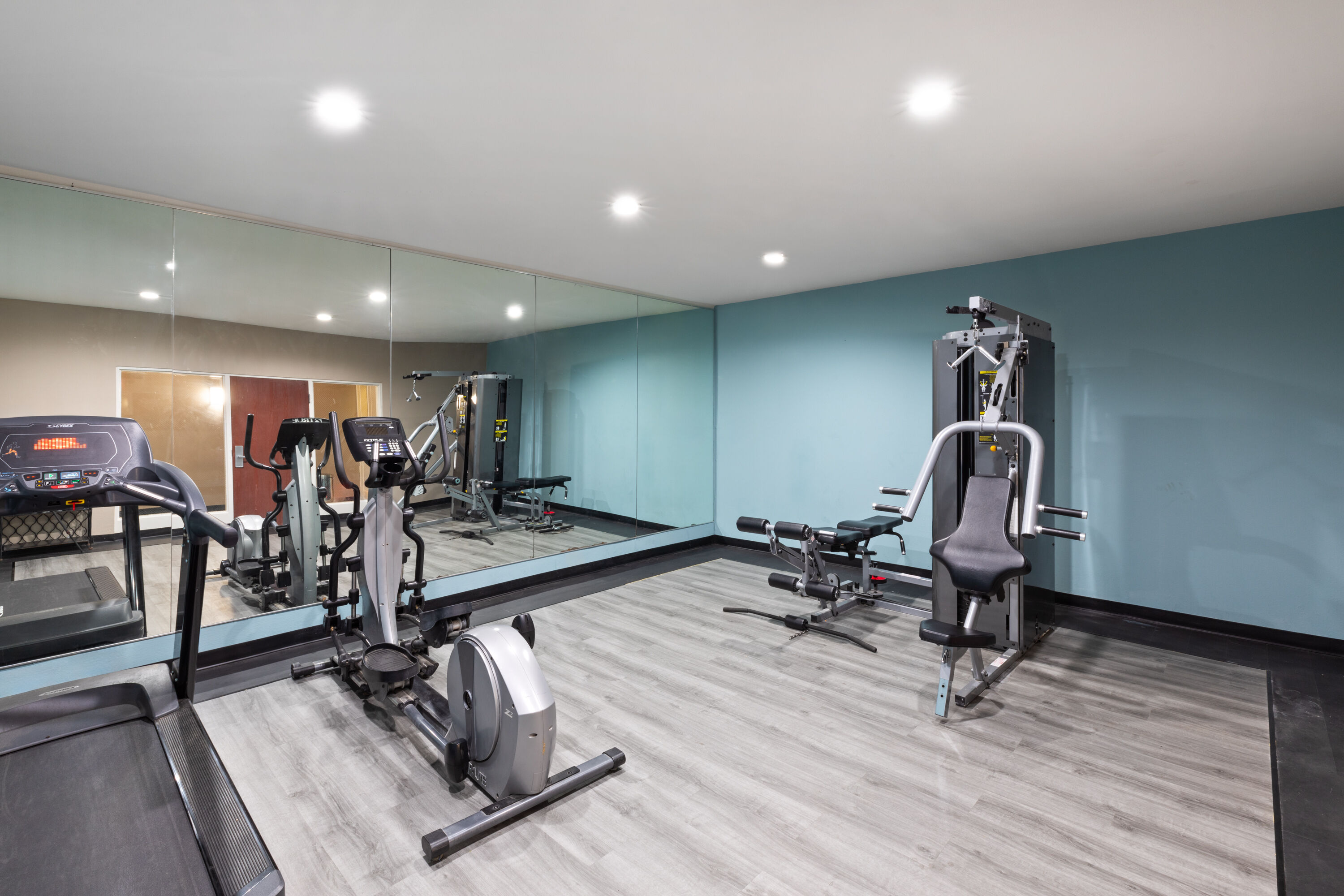 Fitness room at Super 8 by Wyndham Lubbock West in Lubbock, Texas