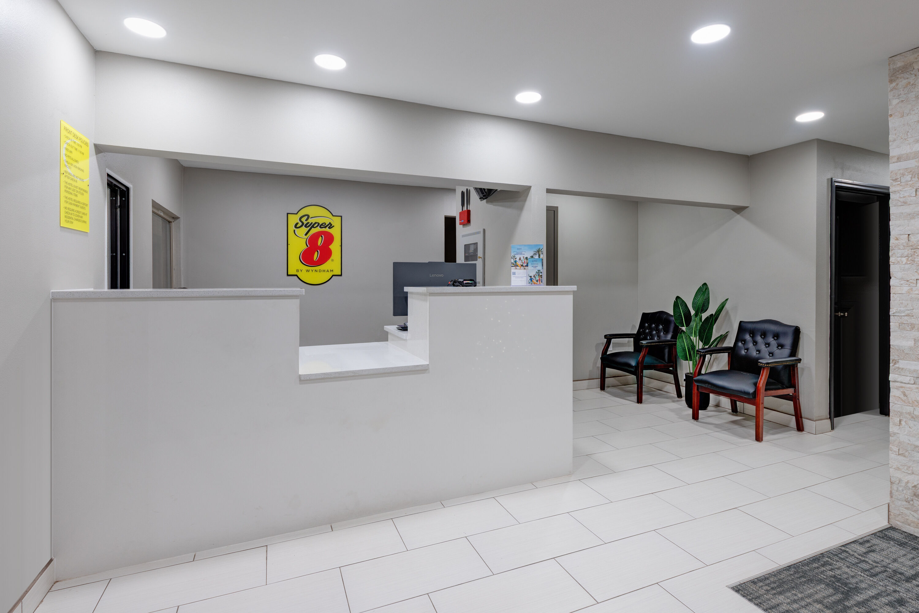 Super 8 by Wyndham Lubbock Airport reception in Lubbock, Texas