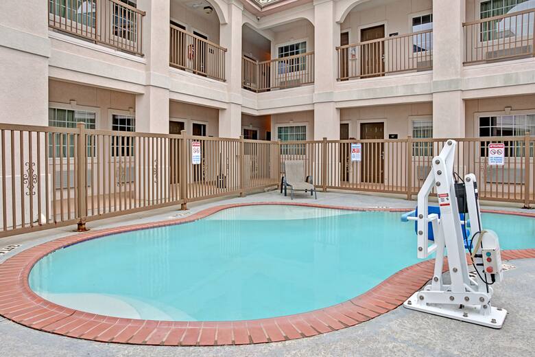 Pool at the Super 8 Montgomery/ Lake Conroe in Montgomery, Texas